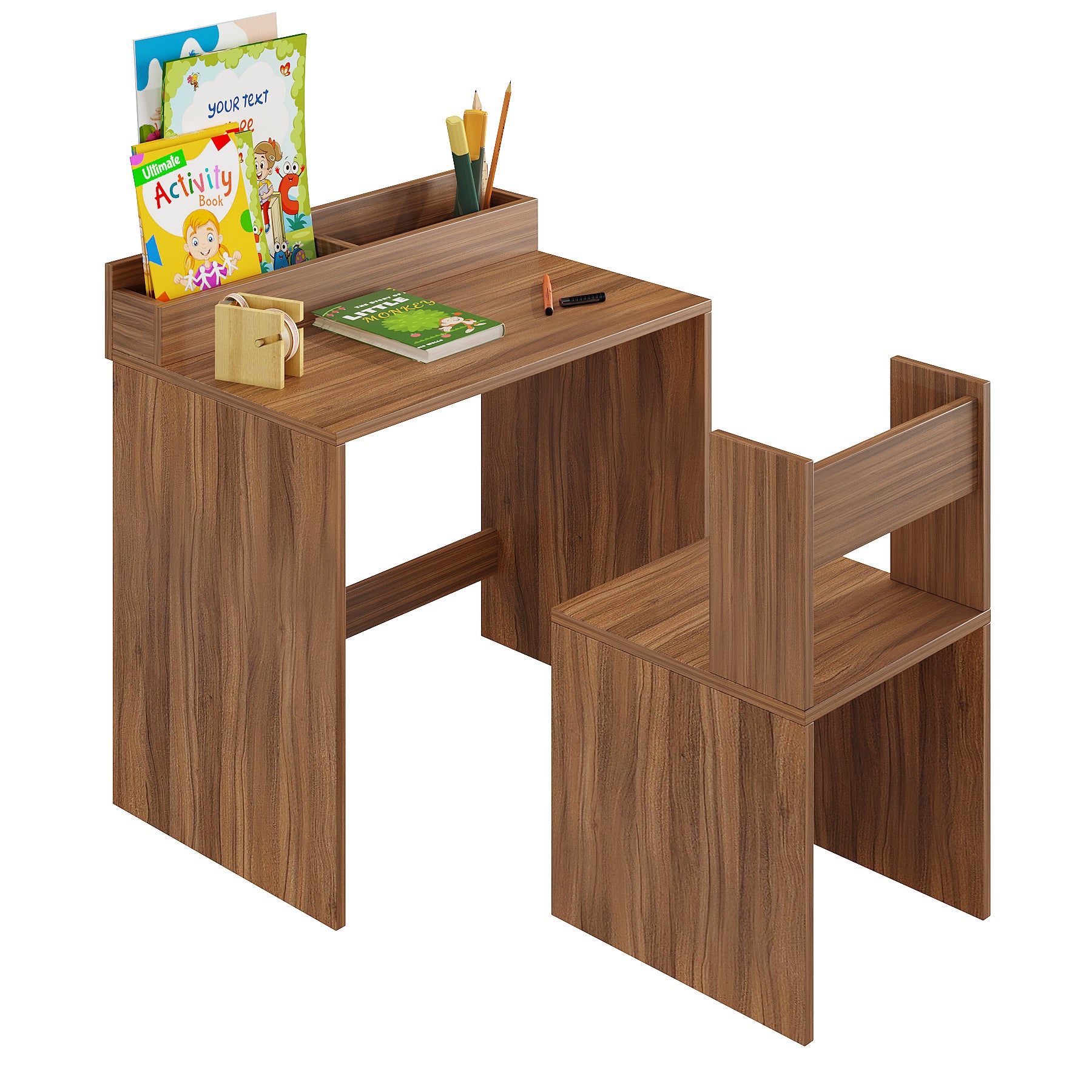Jasper Engineered Wood Light Weight Study Table Chair Set with