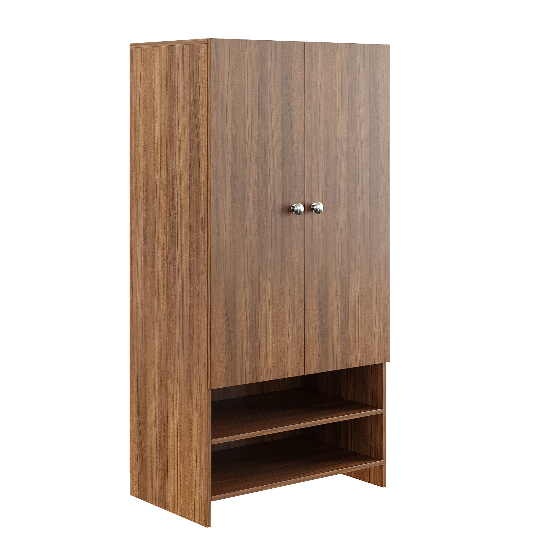 WOODWIDER Yosha Wardrobe for Kids, Baby Almirah for Clothes, Baby Storage Organizer, Cupboard for Clothes, Kids Wardrobe for Clothes/Toys/Books (Exotic Teak)
