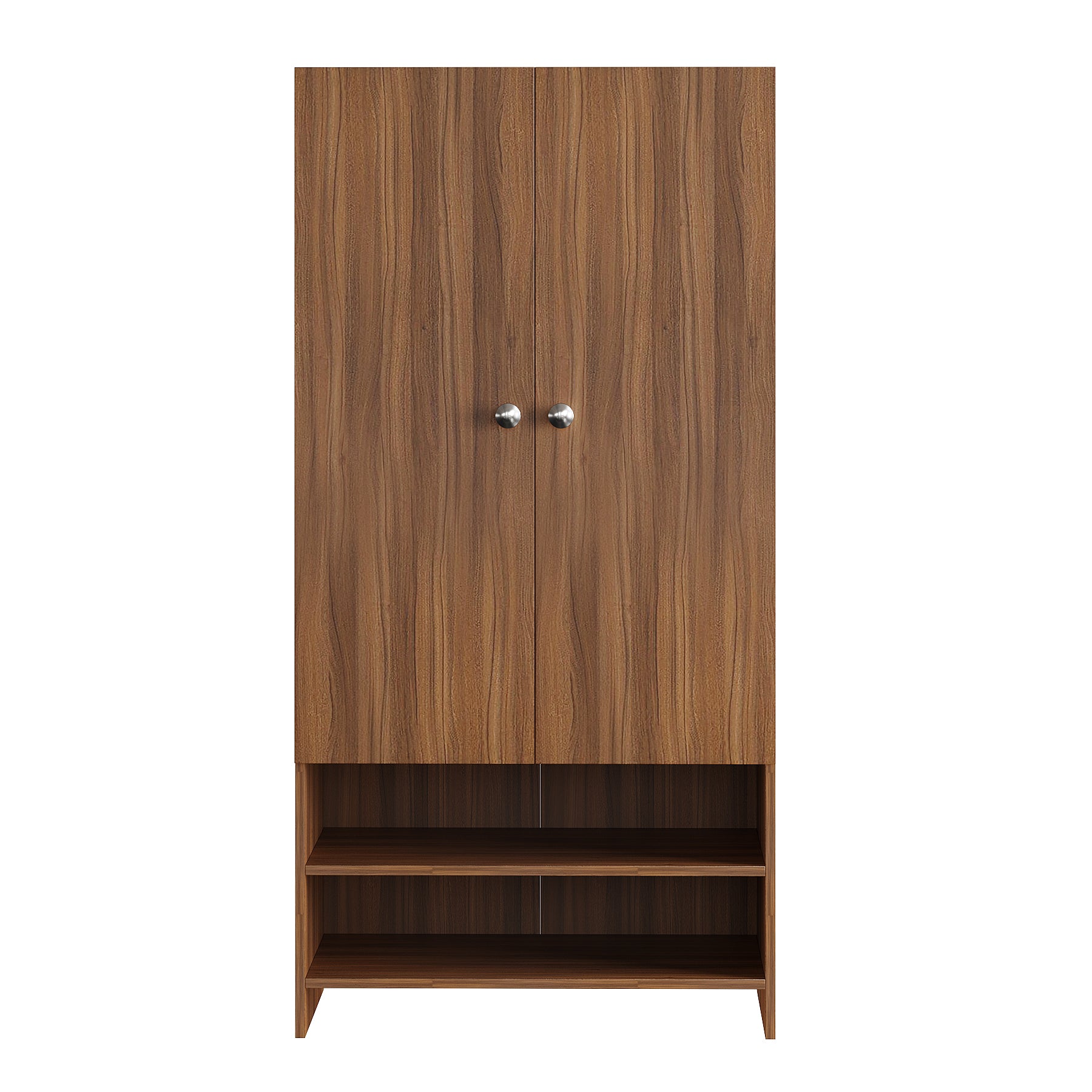 WOODWIDER Yosha Wardrobe for Kids, Baby Almirah for Clothes, Baby Storage Organizer, Cupboard for Clothes, Kids Wardrobe for Clothes/Toys/Books (Exotic Teak)
