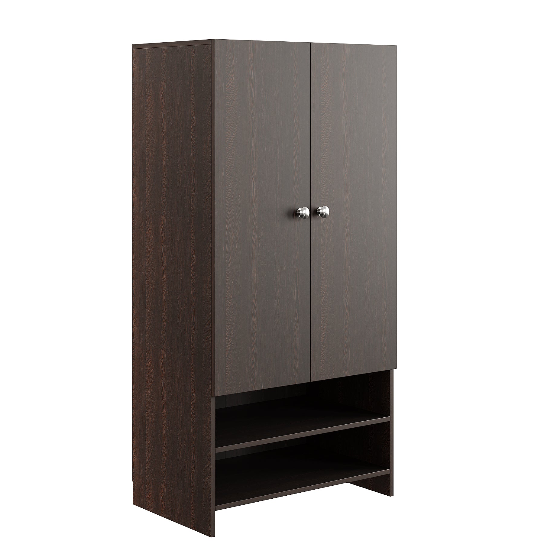 WOODWIDER Yosha Wardrobe for Kids, Baby Almirah for Clothes, Baby Storage Organizer, Cupboard for Clothes, Kids Wardrobe for Clothes/Toys/Books (Wenge)