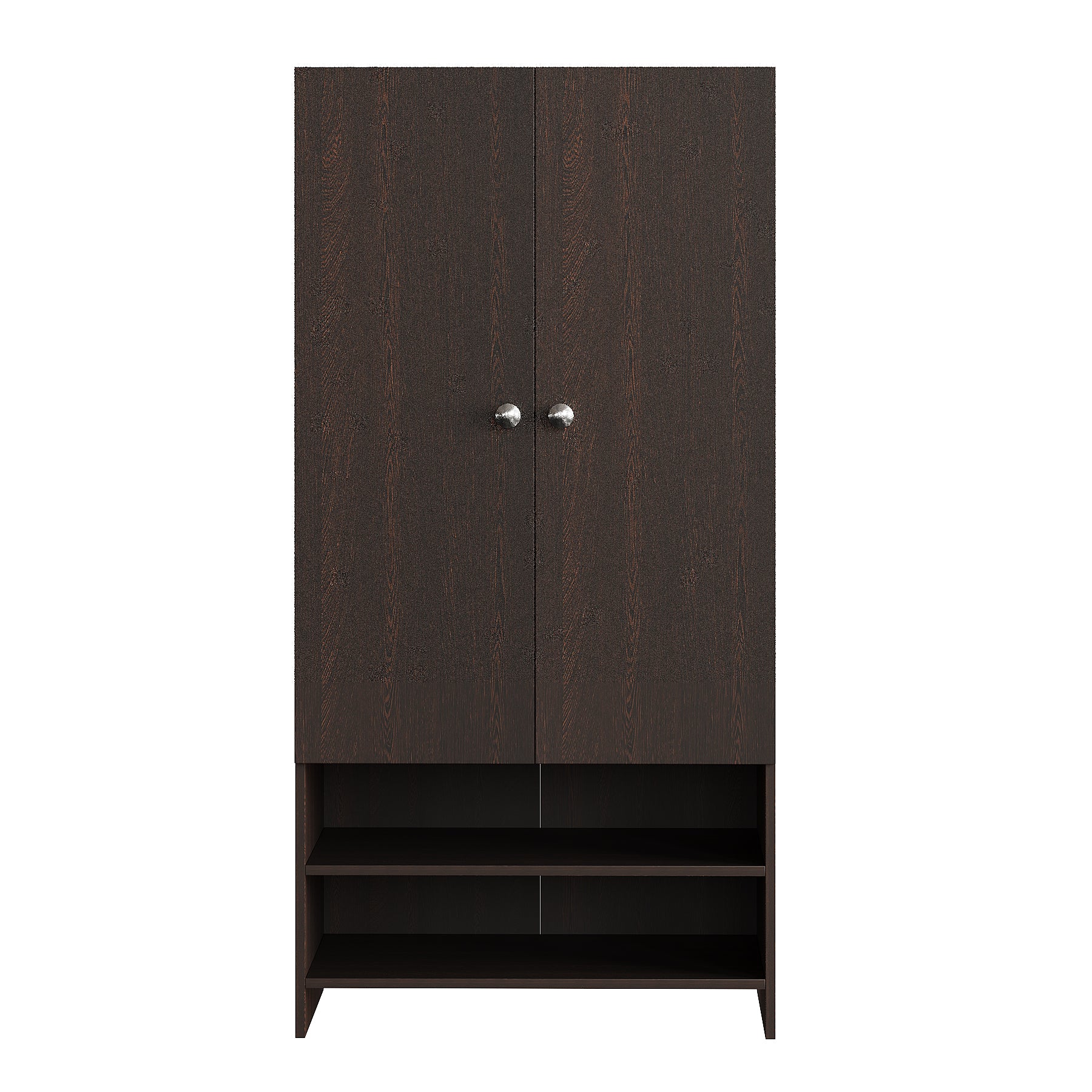 WOODWIDER Yosha Wardrobe for Kids, Baby Almirah for Clothes, Baby Storage Organizer, Cupboard for Clothes, Kids Wardrobe for Clothes/Toys/Books (Wenge)