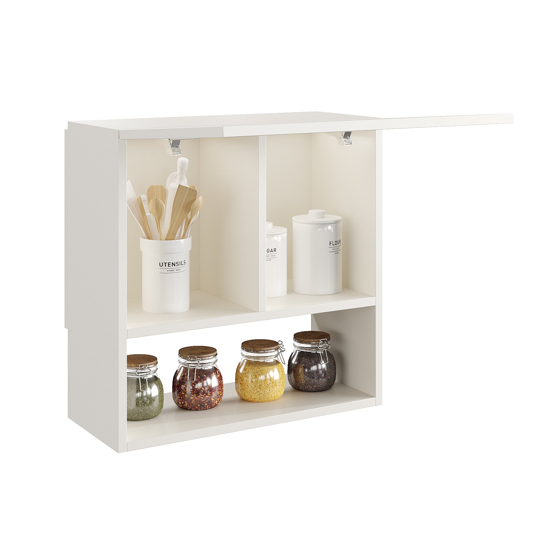 Nordic Kitchen Spice Jar Rack Storage Shelf Cabinet Stand – Furneaser