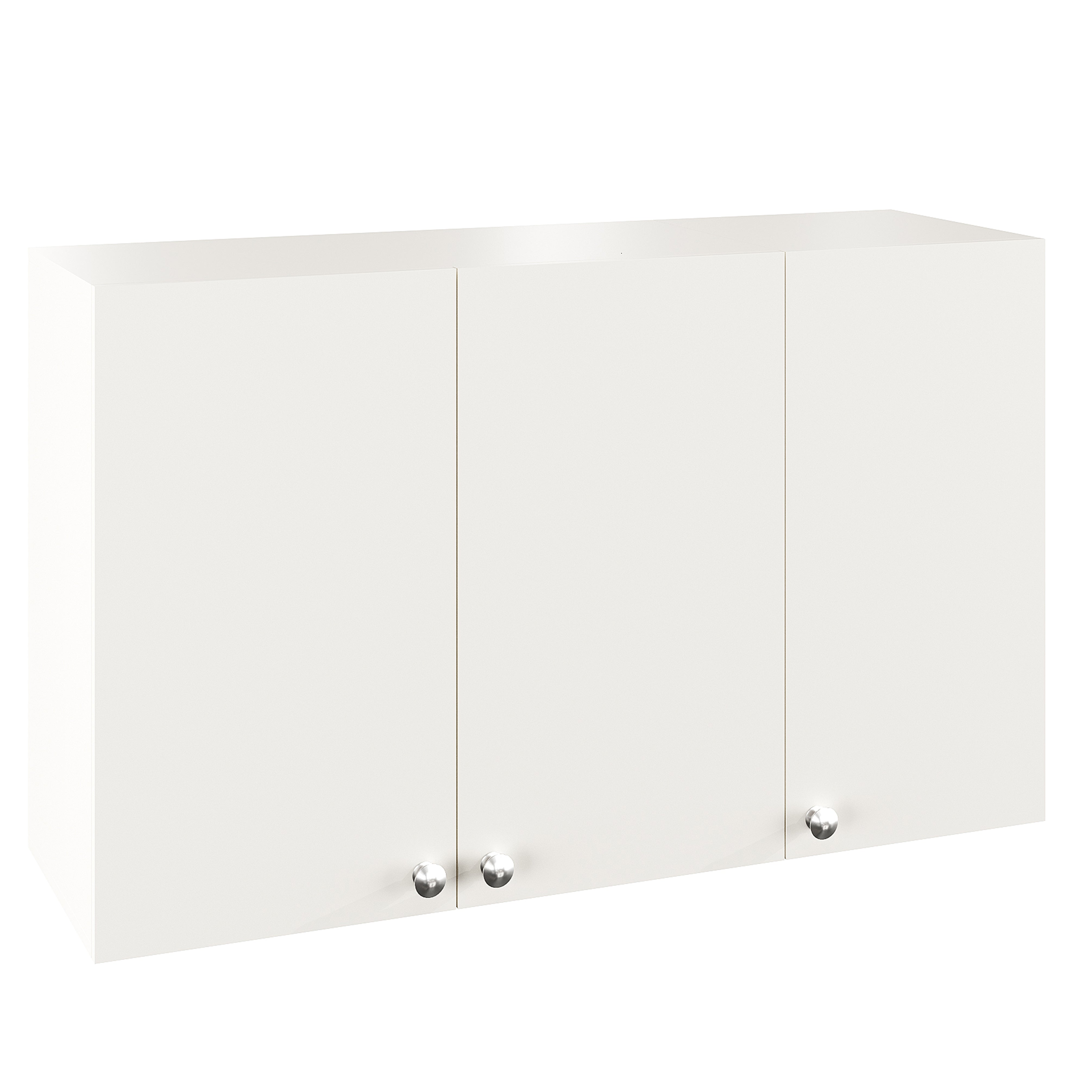 Woodwider Olender Engineered Wood Wall-Mount Kitchen Cabinet with Door – Space-Saving, Modern Storage Solution for Kitchen, Living Room, or Bathroom (White)