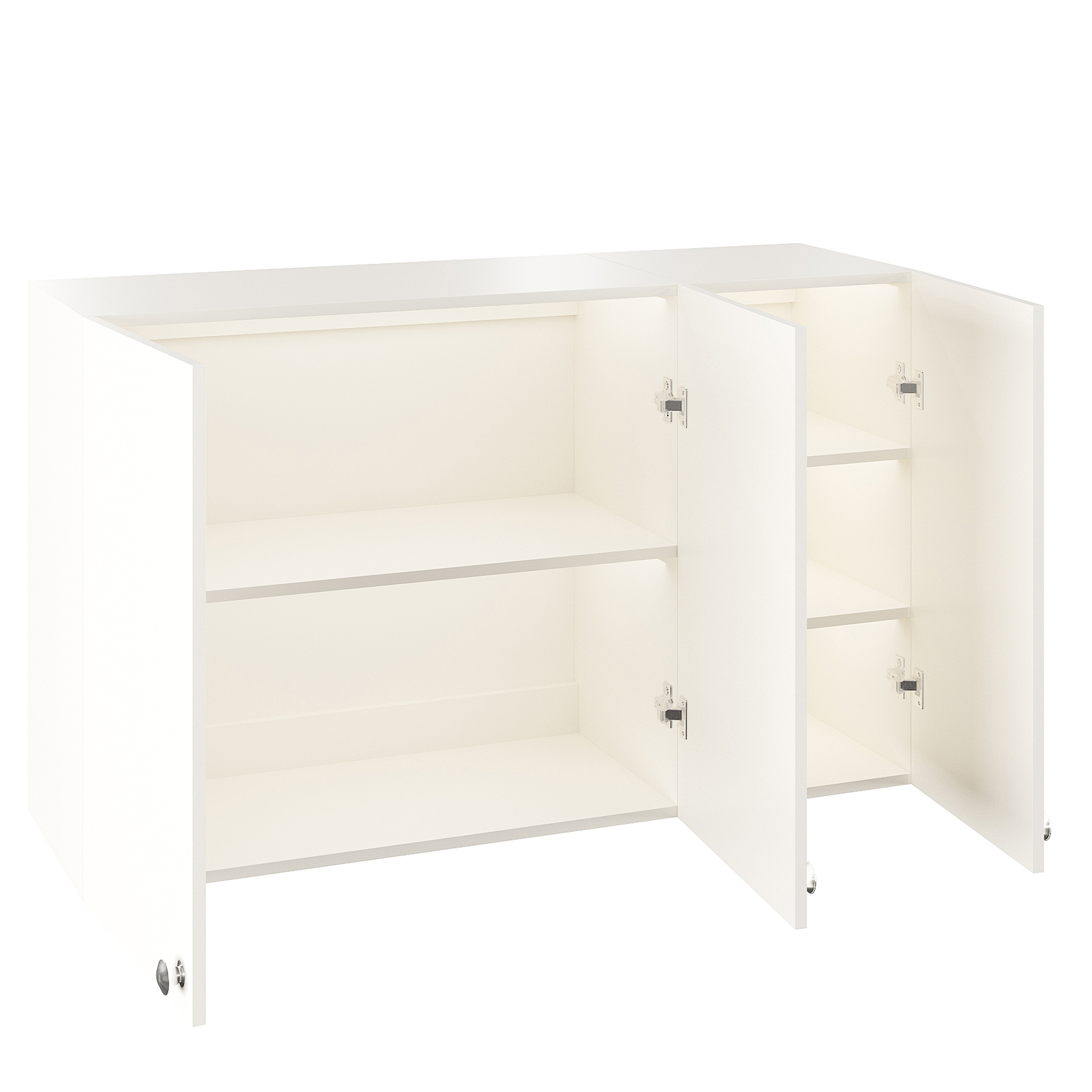Woodwider Olender Engineered Wood Wall-Mount Kitchen Cabinet with Door – Space-Saving, Modern Storage Solution for Kitchen, Living Room, or Bathroom (White)