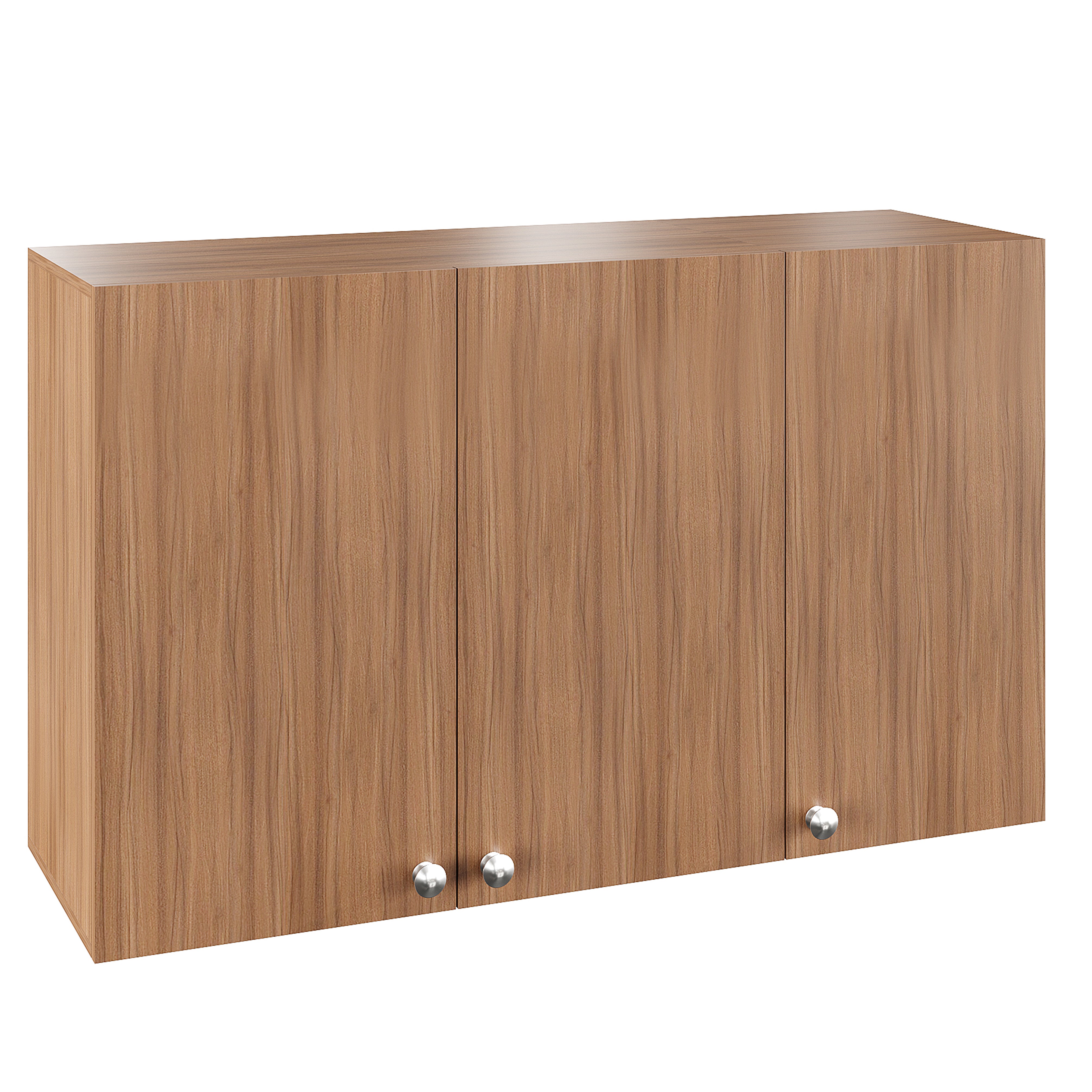Woodwider Olender Engineered Wood Wall-Mount Kitchen Cabinet with Door – Space-Saving, Modern Storage Solution for Kitchen, Living Room, or Bathroom (Exotic Teak)