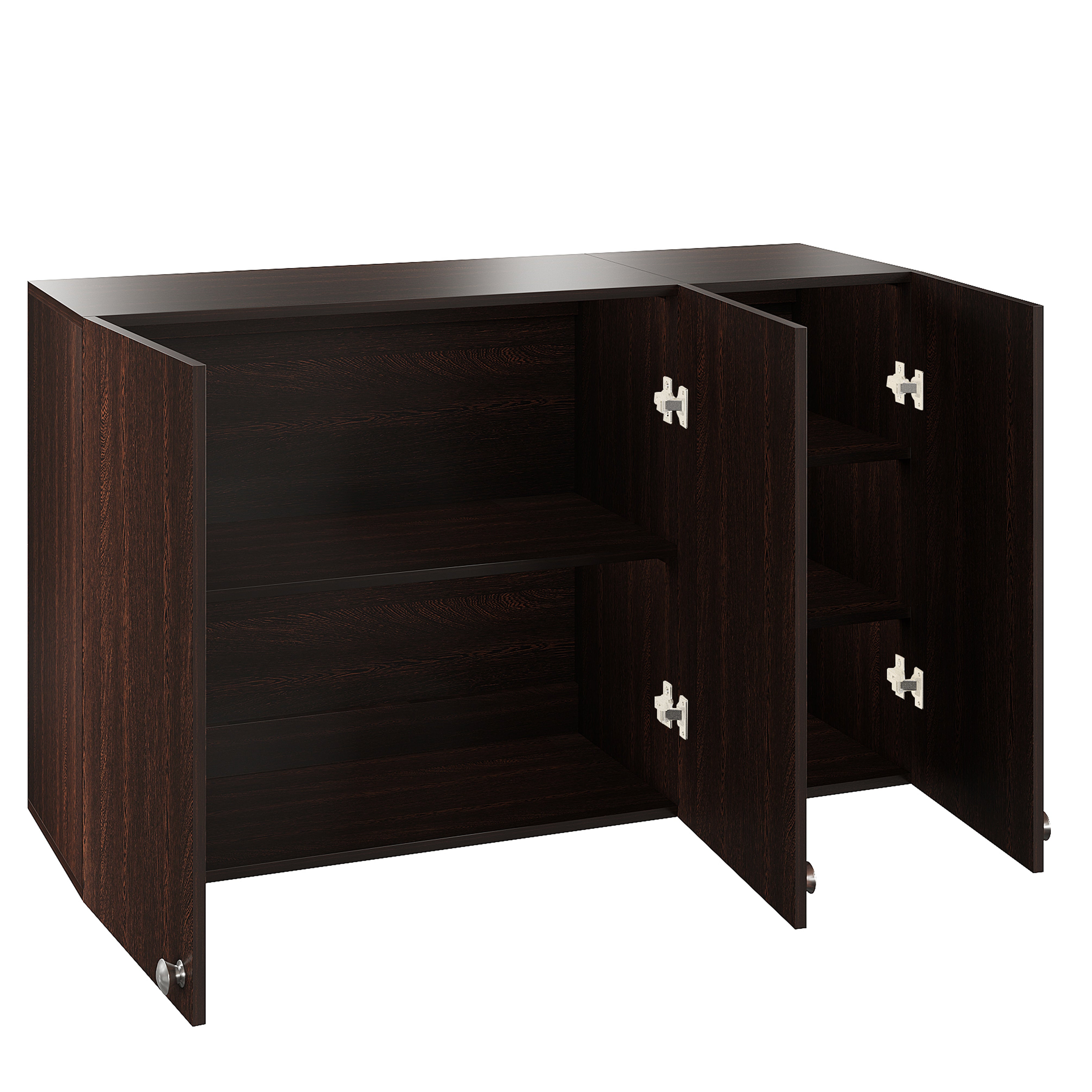 Woodwider Olender Engineered Wood Wall-Mount Kitchen Cabinet with Door – Space-Saving, Modern Storage Solution for Kitchen, Living Room, or Bathroom (Wenge)