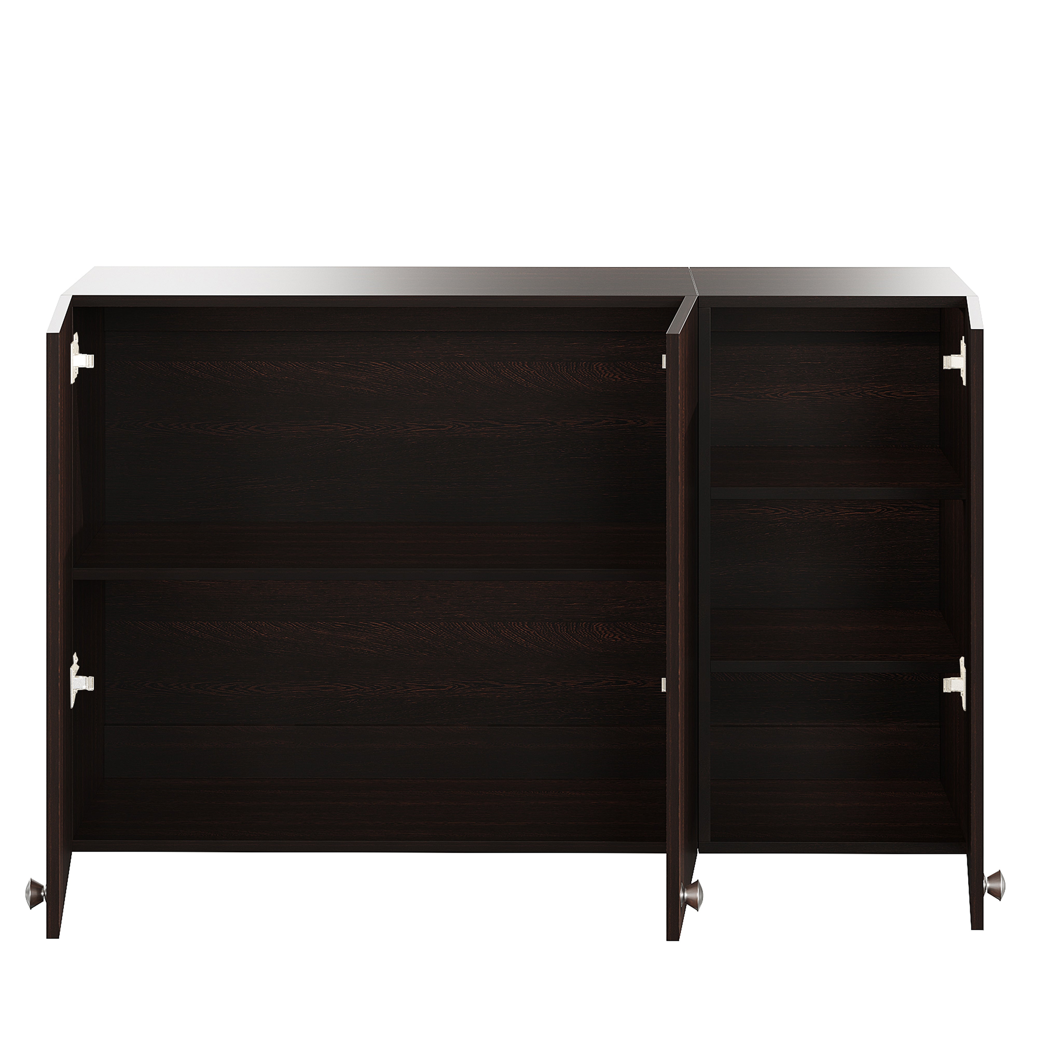 Woodwider Olender Engineered Wood Wall-Mount Kitchen Cabinet with Door – Space-Saving, Modern Storage Solution for Kitchen, Living Room, or Bathroom (Wenge)
