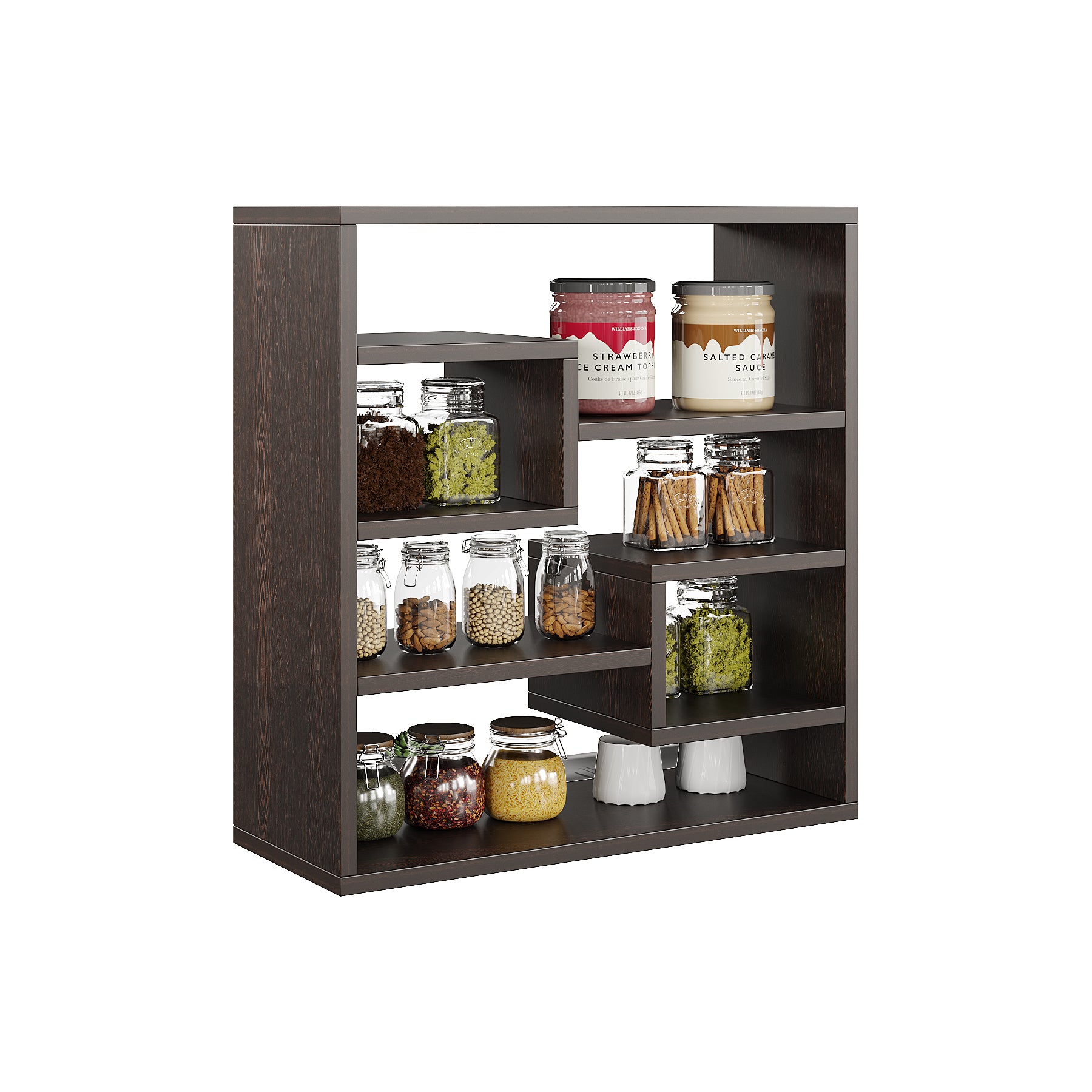 Wall-Mounted Wooden Modern Kitchen Rack For Home – Furneaser Brian