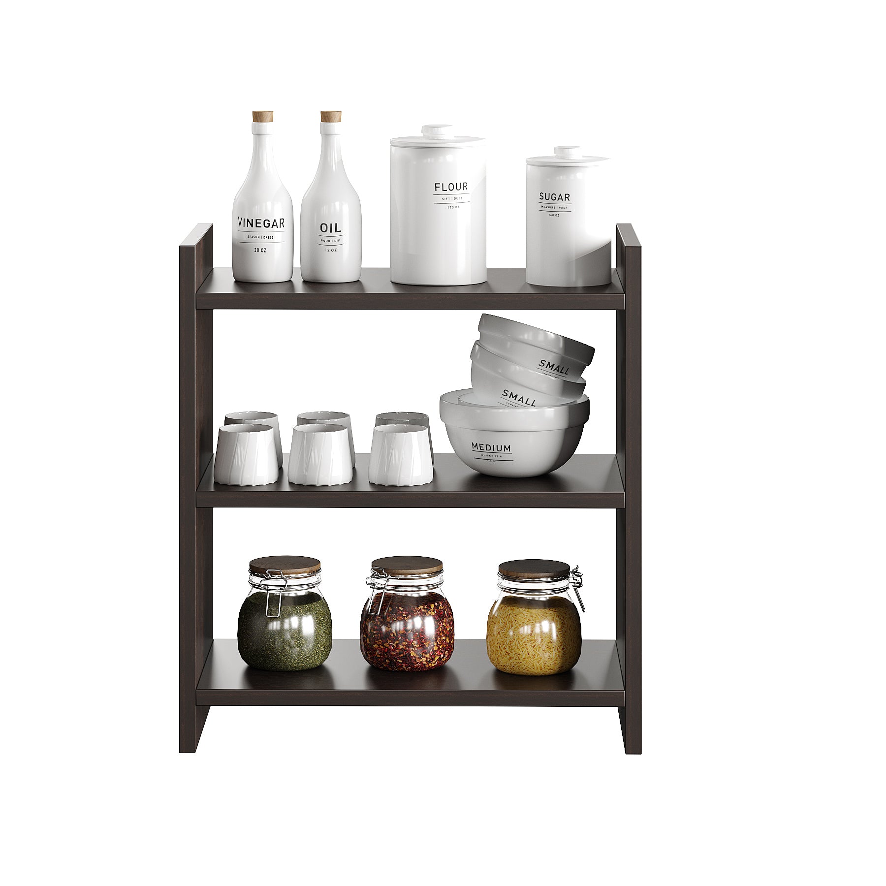 Wall-Mounted Wooden Modern Kitchen Rack For Home – Furneaser Maximus