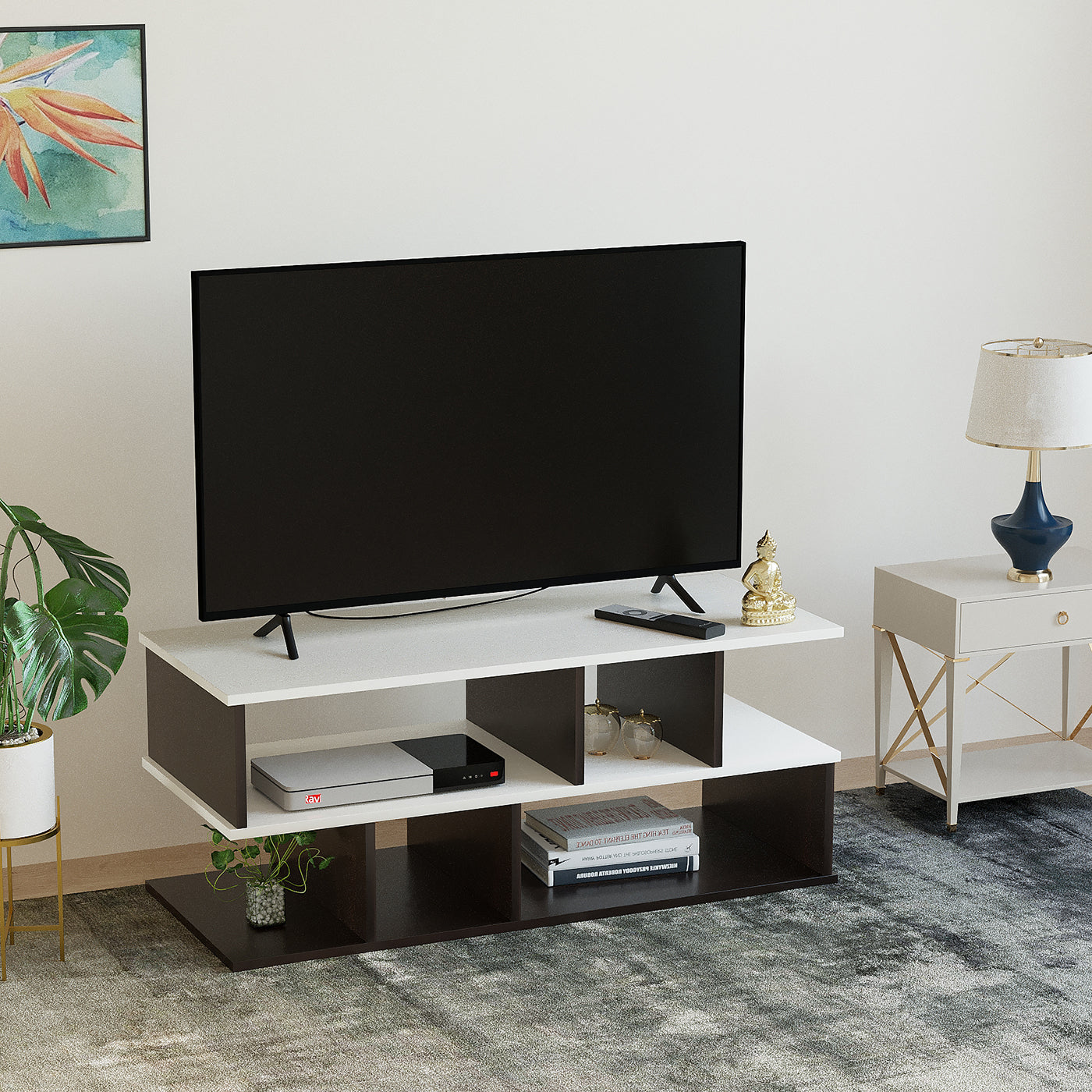 Cosco Tv Entertainment Unit, Cabinet, Showcase, Stand For 43 Inch TV