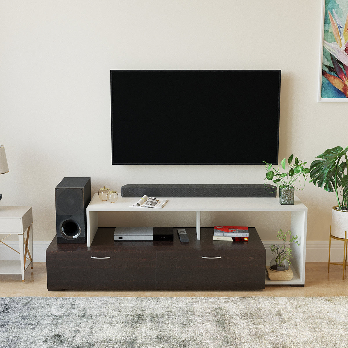 Dexon Tv Entertainment Unit, Cabinet, Showcase, Stand For 55 Inch TV