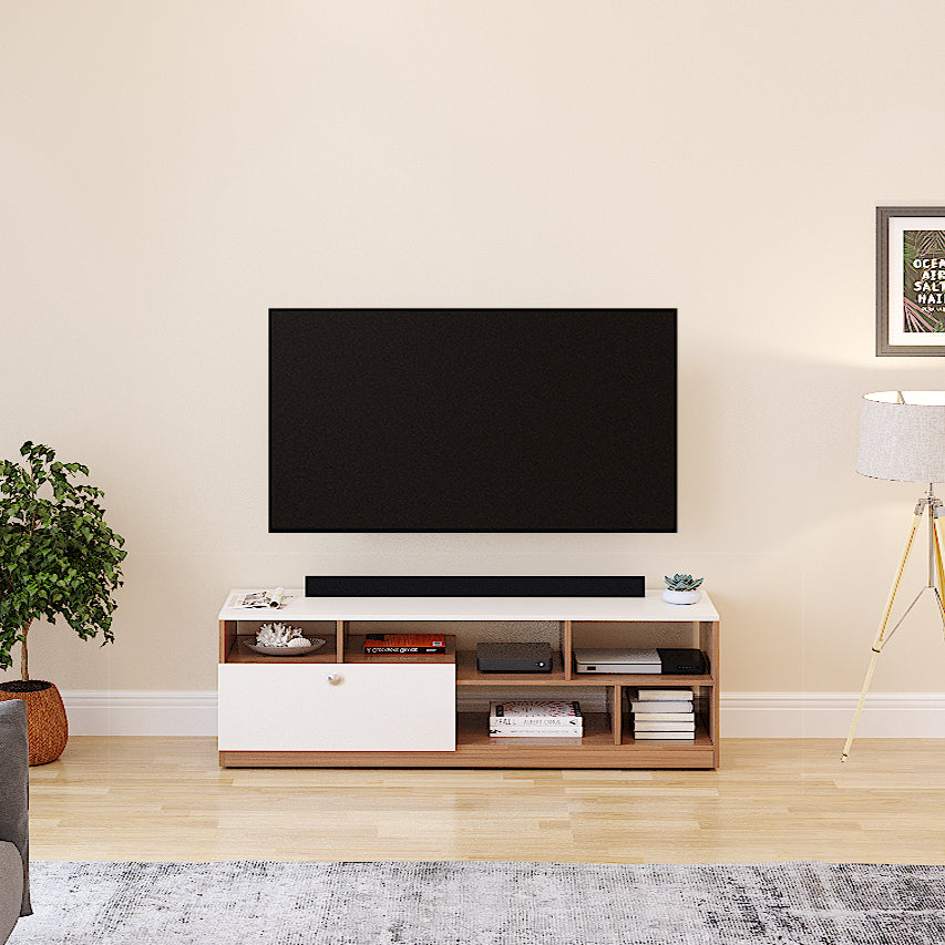 Dubbliss Tv Entertainment Unit, Cabinet, Showcase, Stand For 55 Inch TV