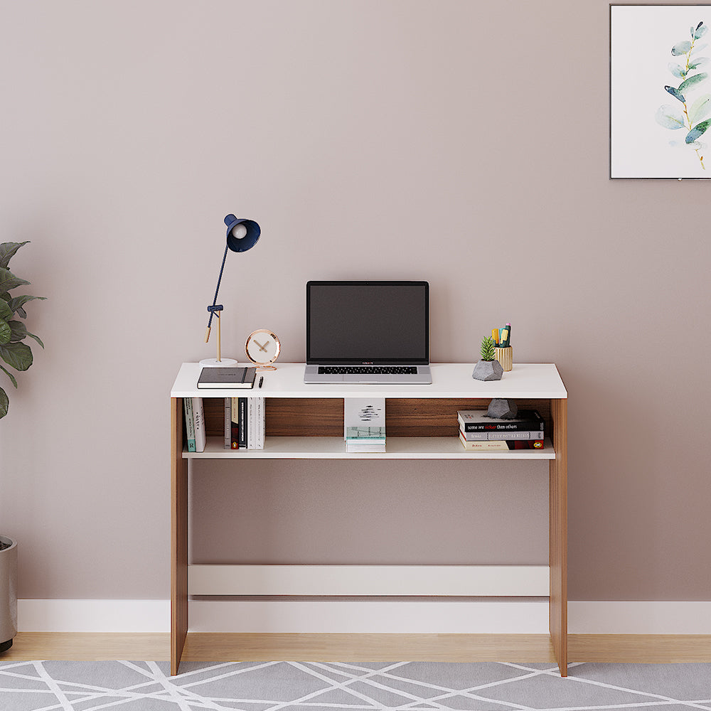Witely Study Table, Computer Desk, WFH Office Table with Storage (103 x 40 cm)