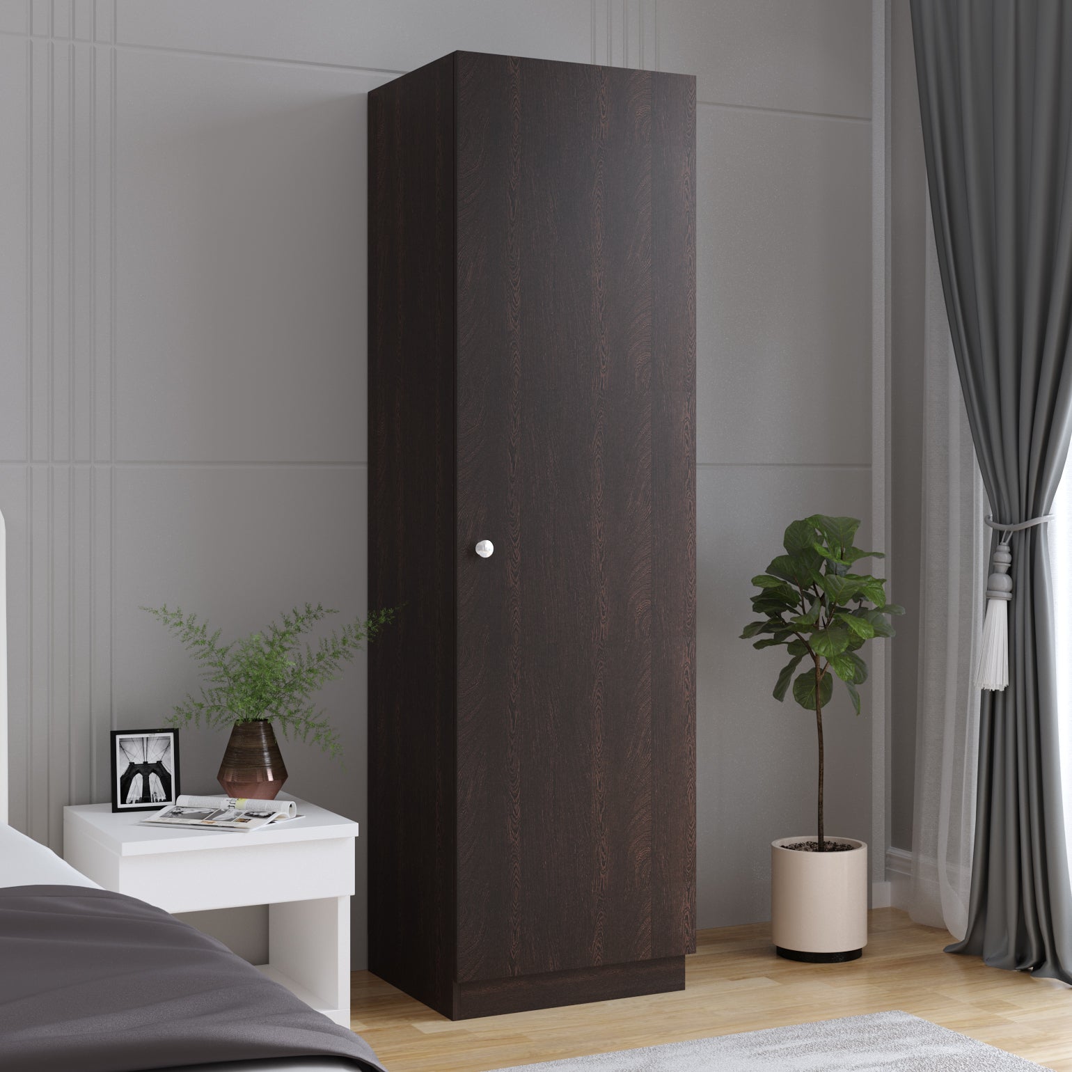 Fanciable Wardrobe Almirah with Door for Clothes, Cabinet Closet Organizer, Cupboard for Bedroom Living Room