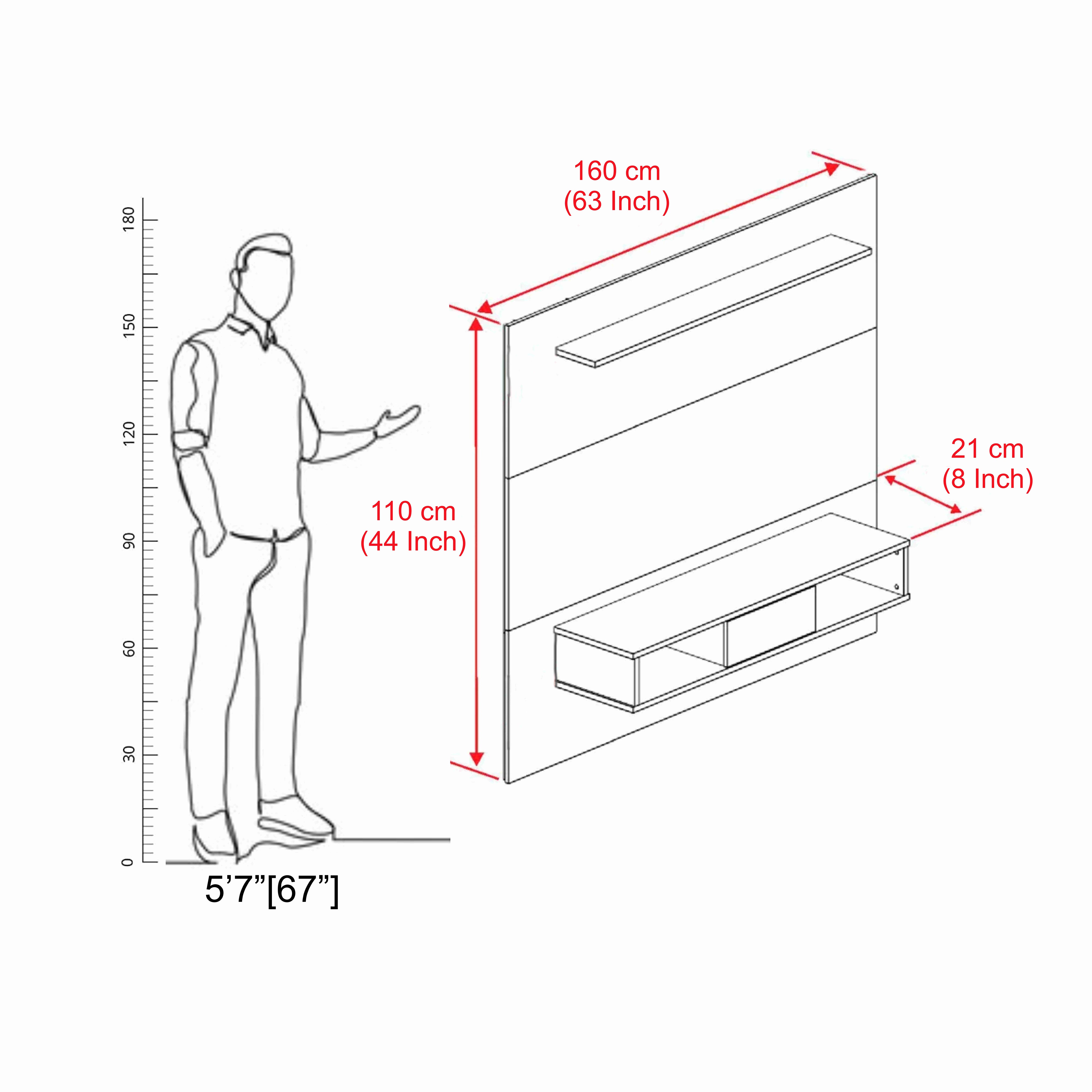 Arsy Tv Entertainment Unit, Cabinet, Showcase, Stand For 55 Inch TV