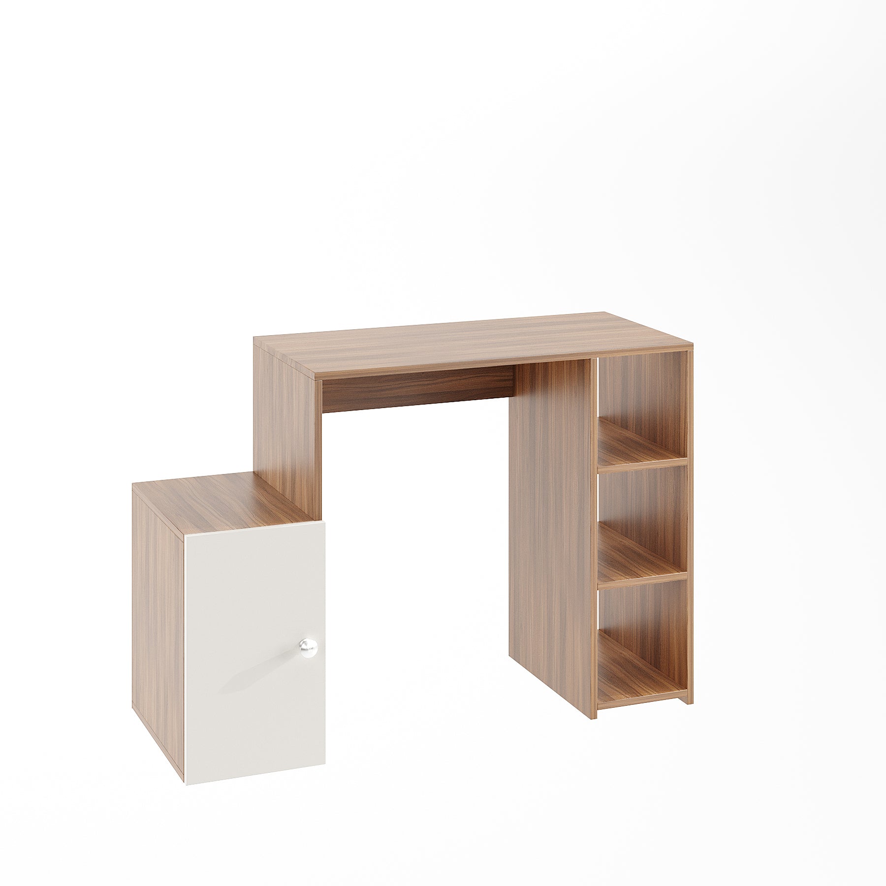 Floor-Standing Wooden Modern Study Table For Home – Furneaser Briana