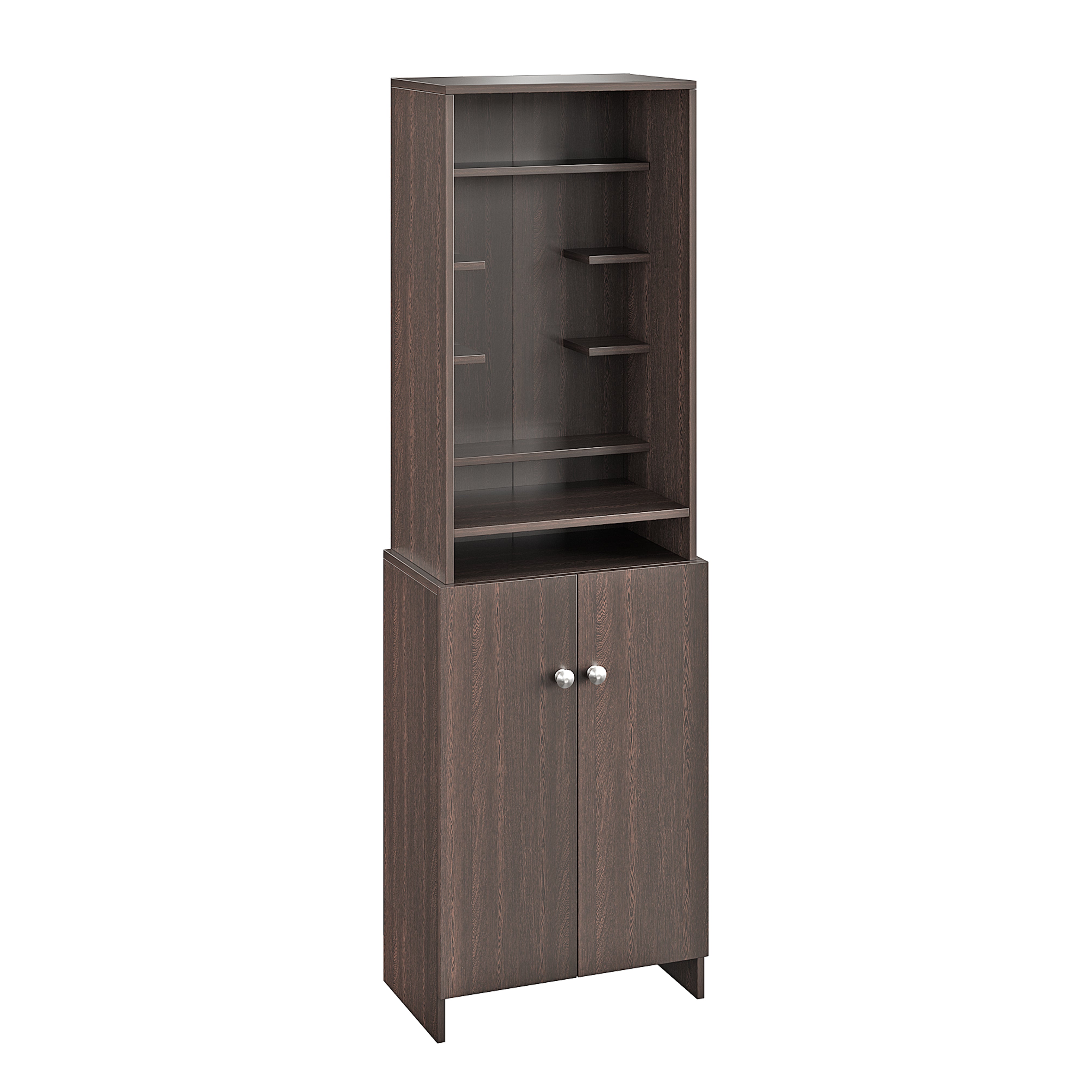 Shrisha Pooja Mandir for Home, Modern Temple for Home & Office, Prayer Cabinet Puja Stand Shelf in Wenge Finish