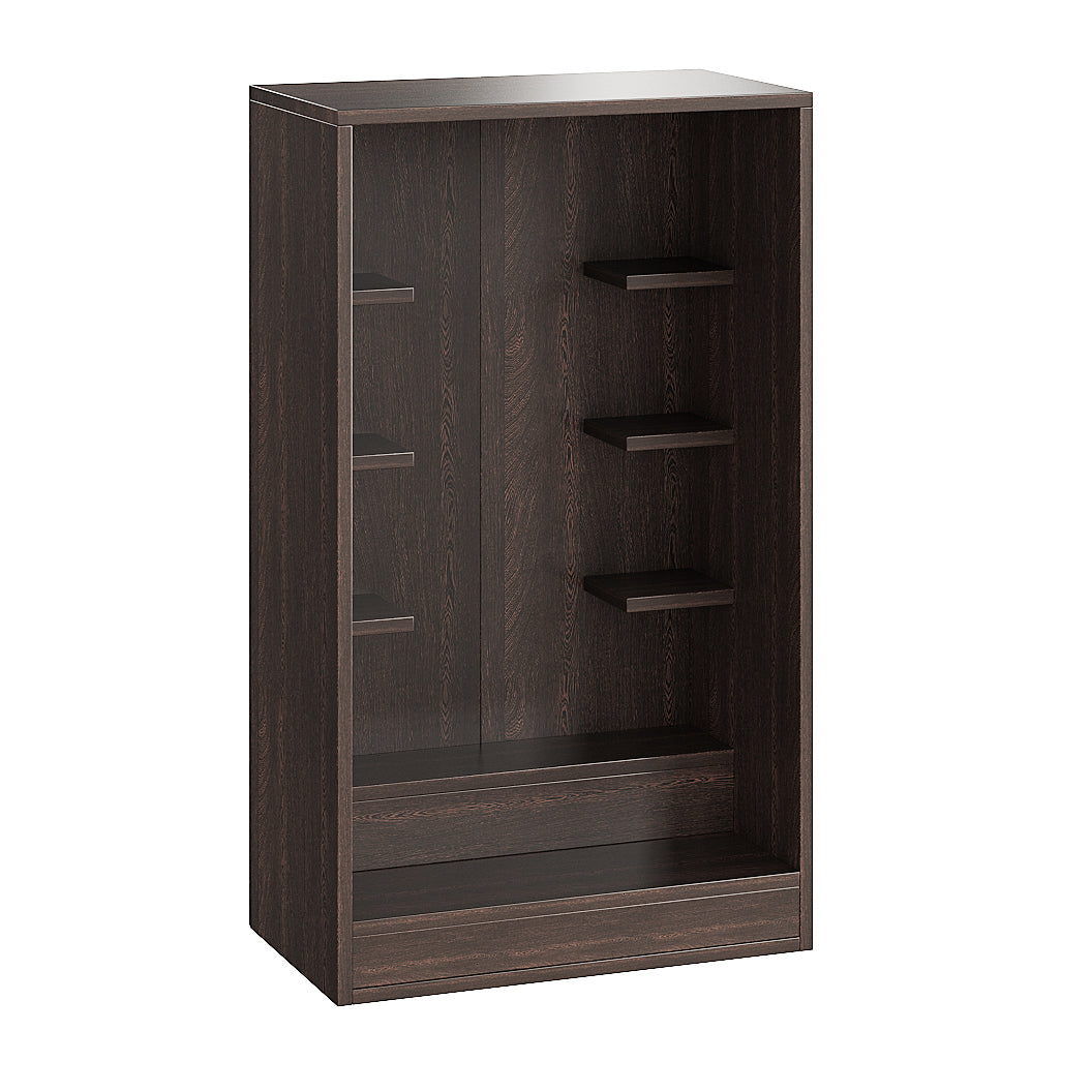 Ketki Pooja Mandir for Home, Modern Temple for Home & Office, Wall-Mount Puja Stand Shelf Wenge Finish