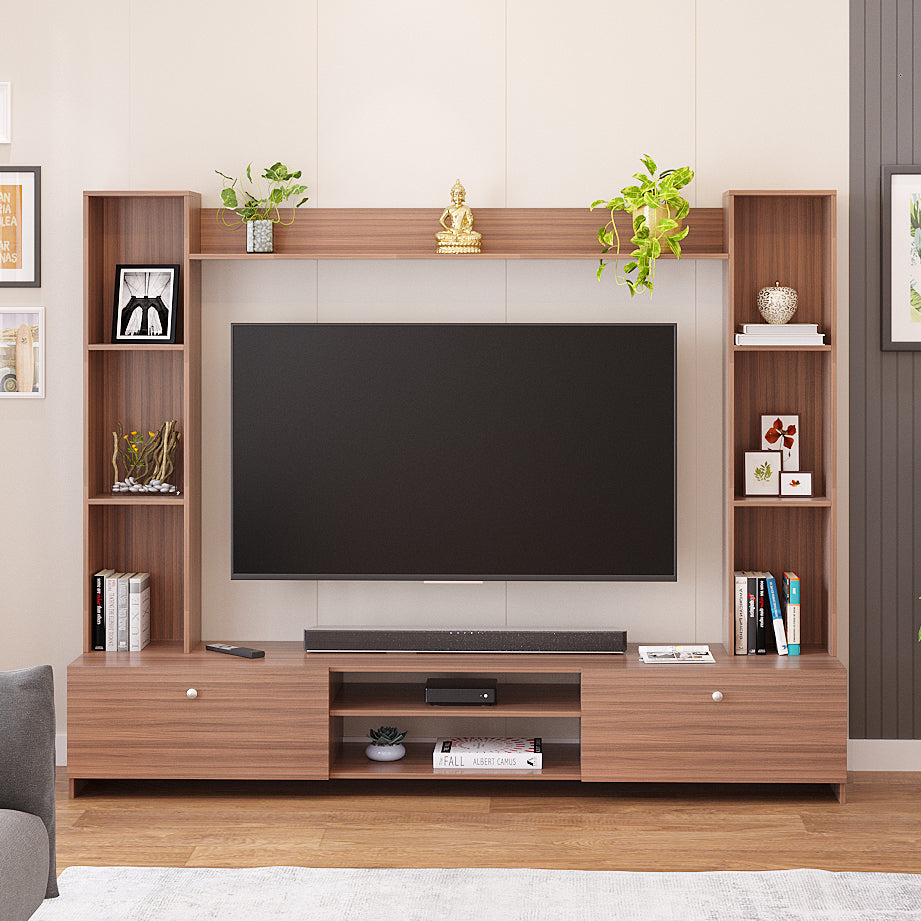 Fits up to 60” TVs (Exotic teak)