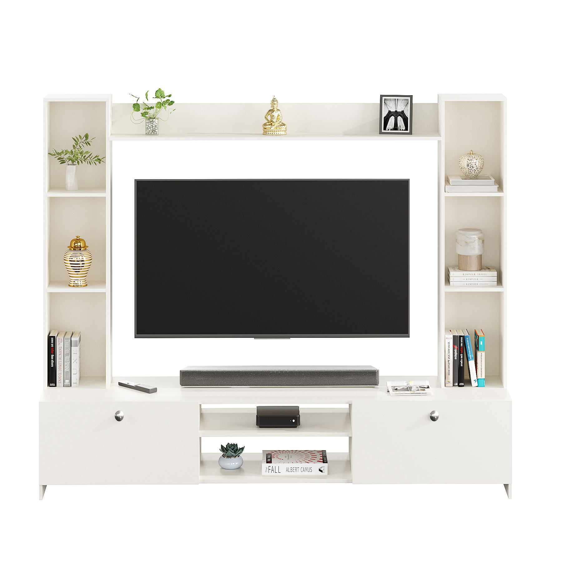 Fits up to 60” TVs (White)