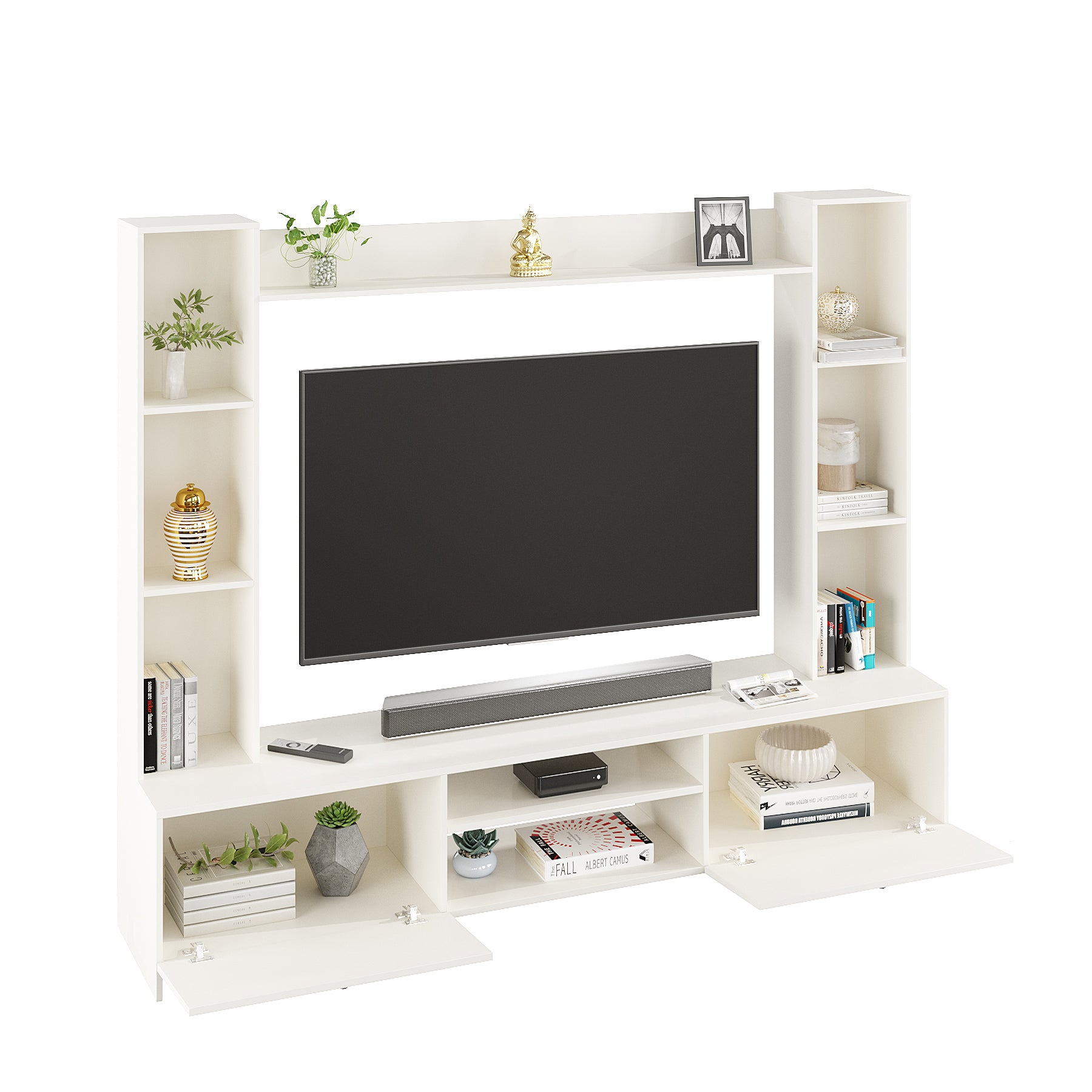 Fits up to 60” TVs (White)