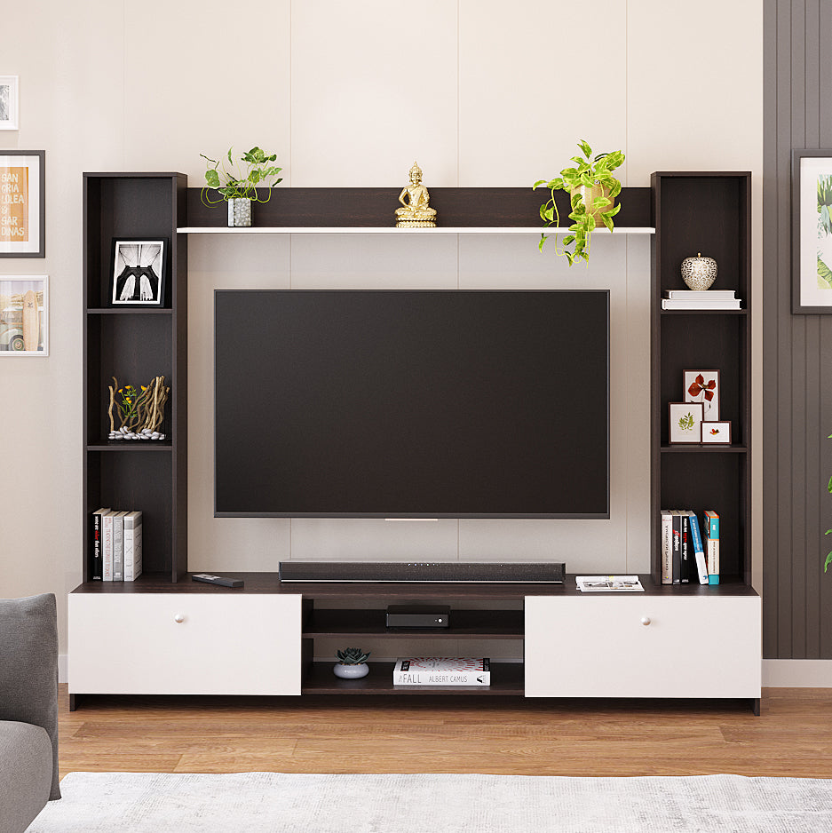 Fits up to 50 in TVs (Exotic Teak & White 50") (Copy)