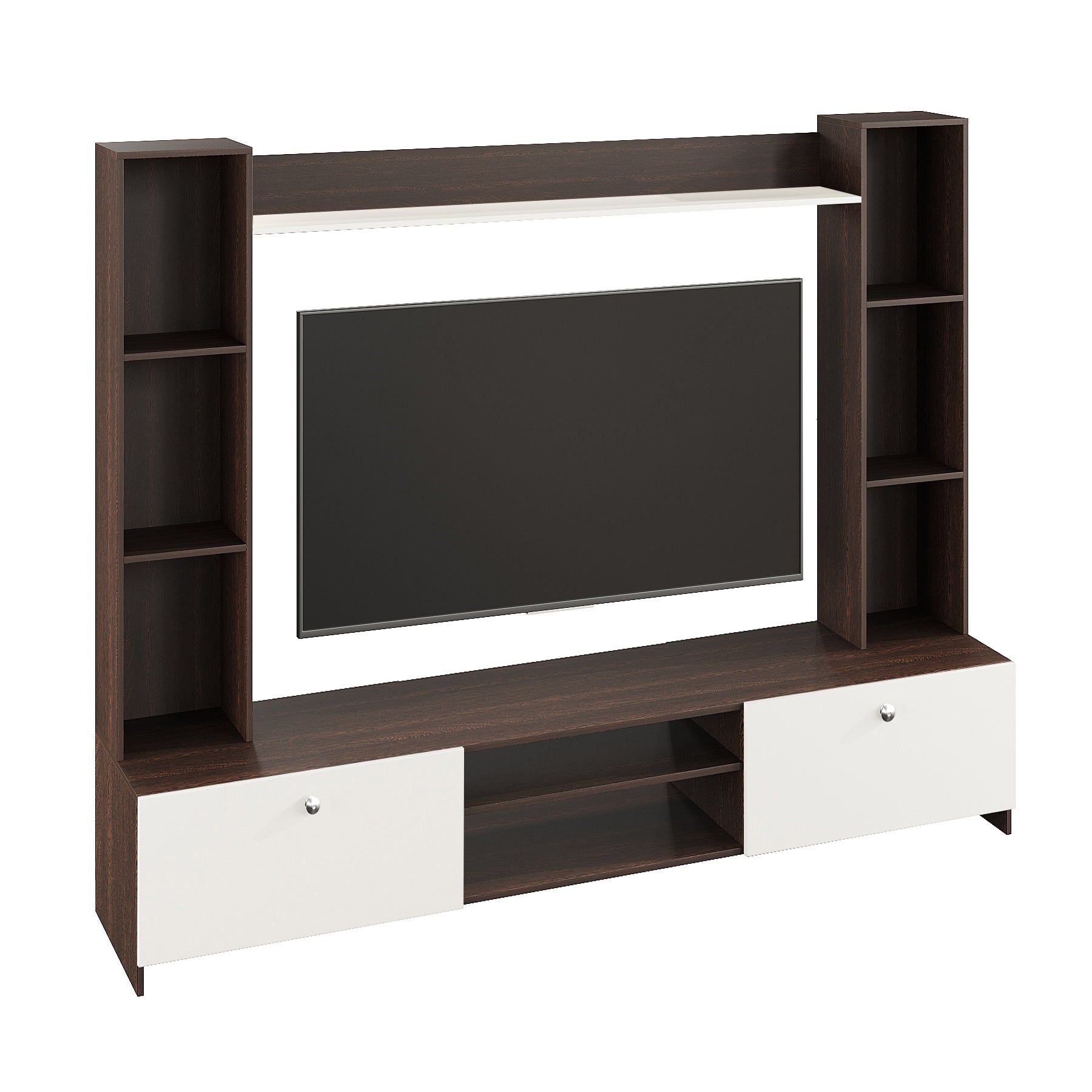 Fits up to 50 in TVs (Exotic Teak & White 50") (Copy)