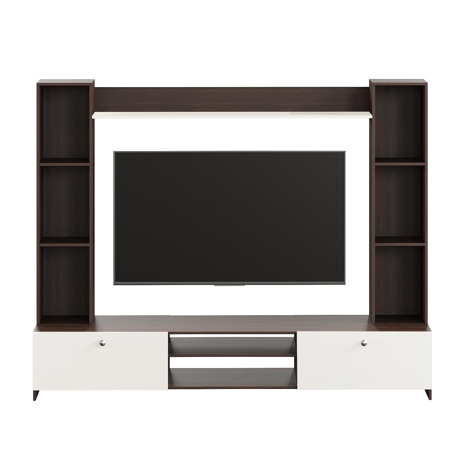 Fits up to 50 in TVs (Exotic Teak & White 50") (Copy)