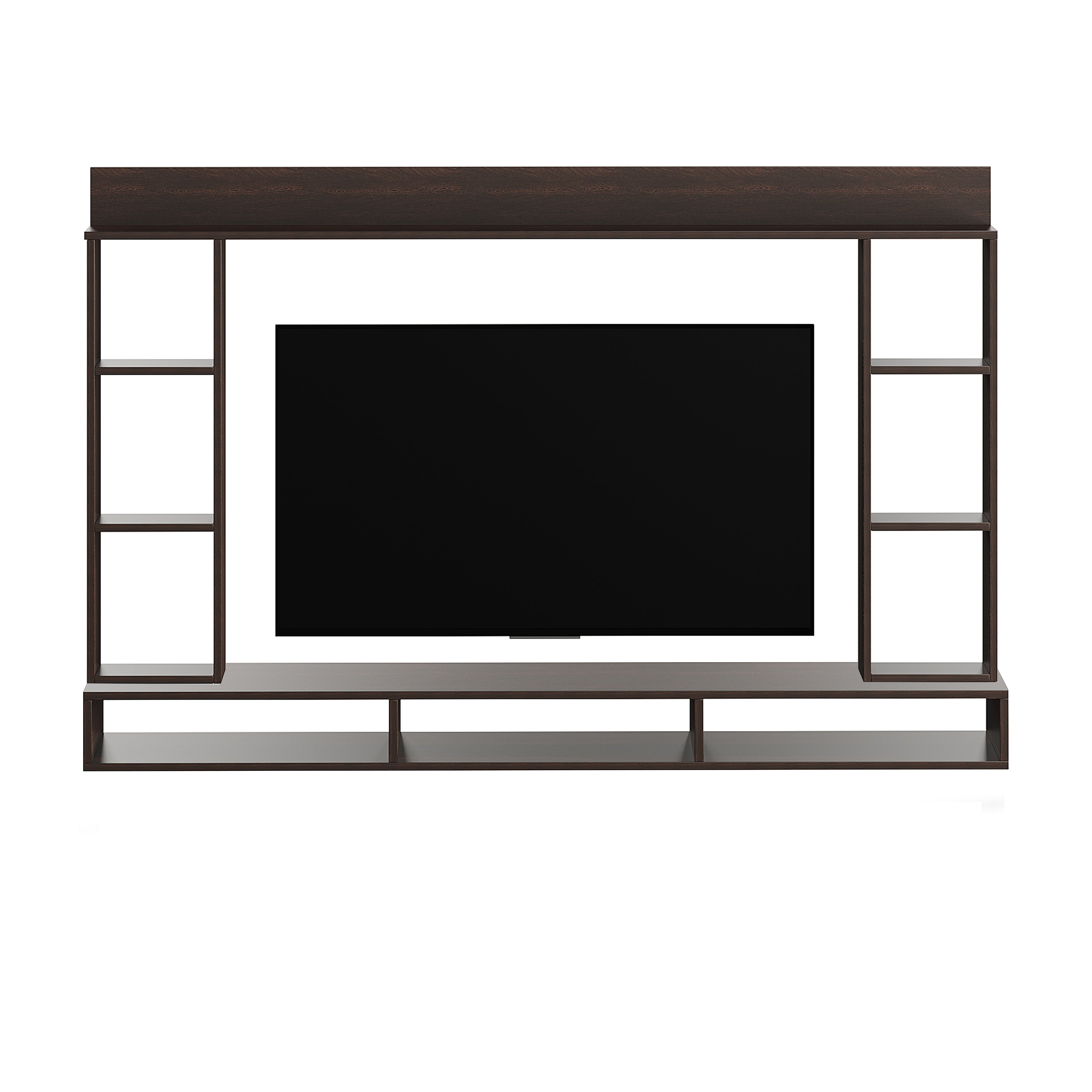 FURNEASER Furneser Paul Engineered Wood Wall Mount TV Unit/TV Stand/TV Cabinet/TV Entertainment Unit/Set Top Box Stand (Wenge) (Ideal for 55 Inch)(D.I.Y)