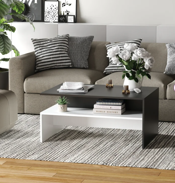 Orten Coffee Table with Storage, Centre Table, Teapoy for Living Room