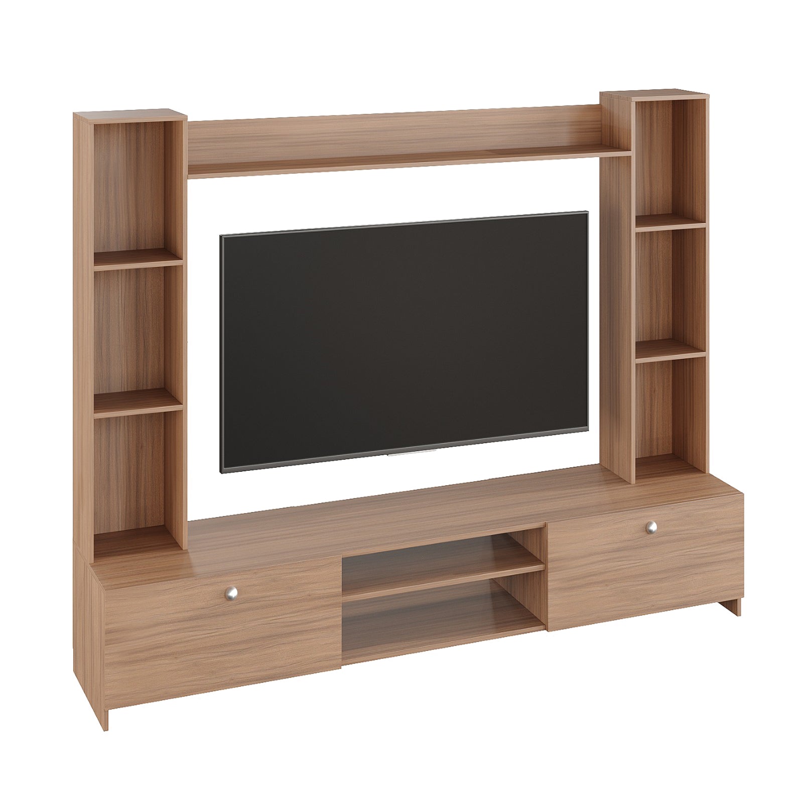Fits up to 60” TVs (Exotic teak)