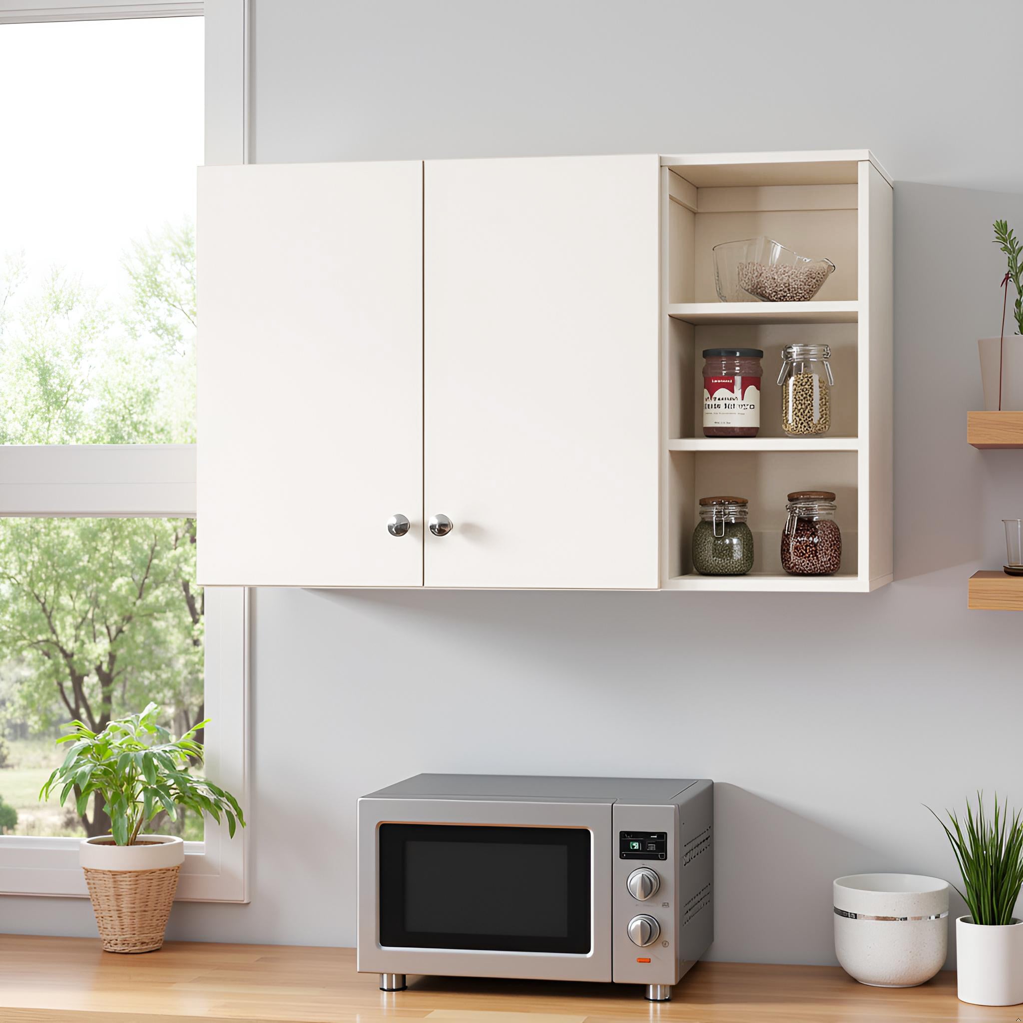 Wall-Mounted Wooden Modern Kitchen Rack For Home – Furneaser Lismore