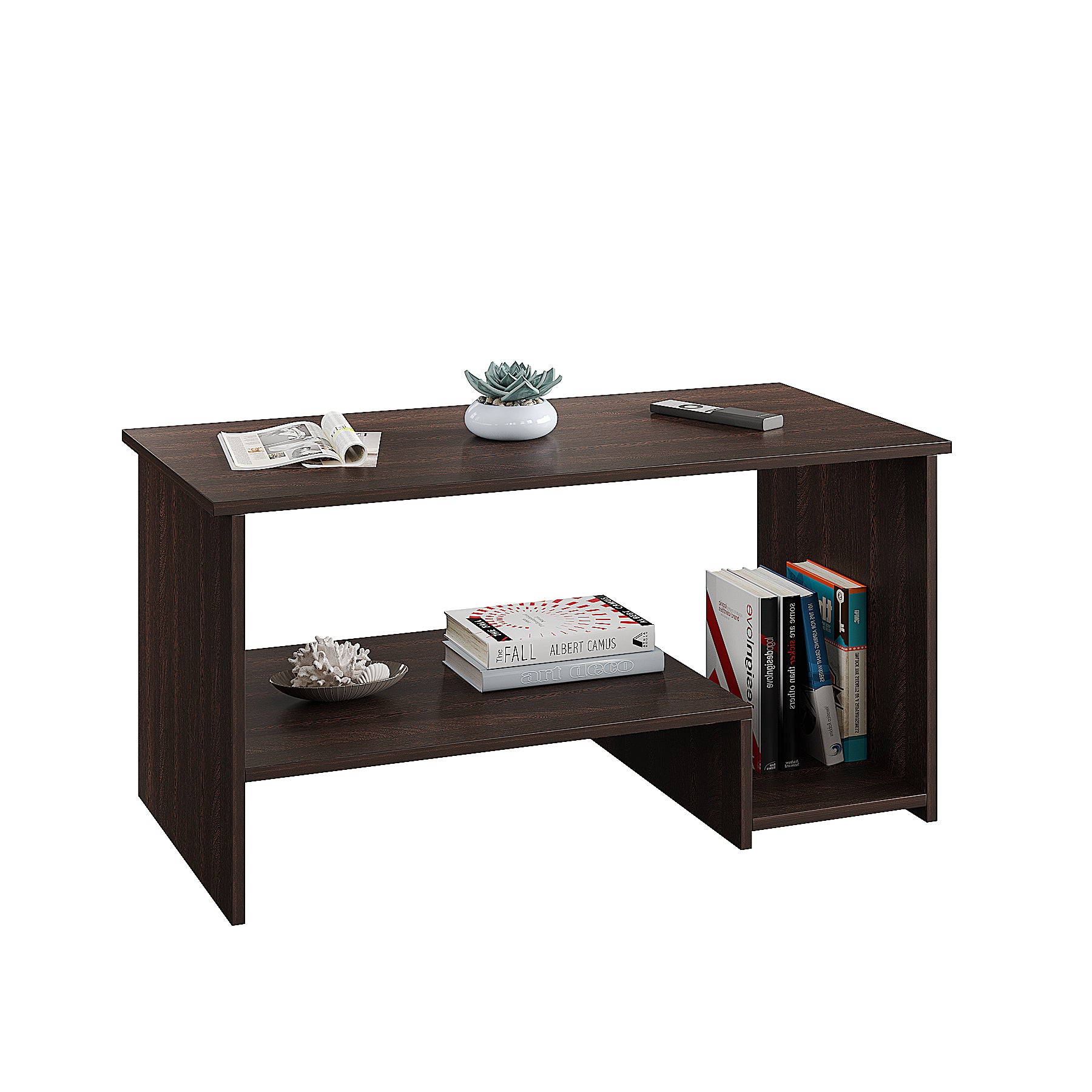 Aster Modern Coffee Table with Storage, Centre Table, Teapoy for Living Room