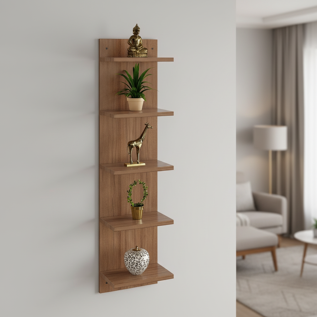 Wall-Mounted Wooden Modern Wall Shelf For Home – Furneaser Samper