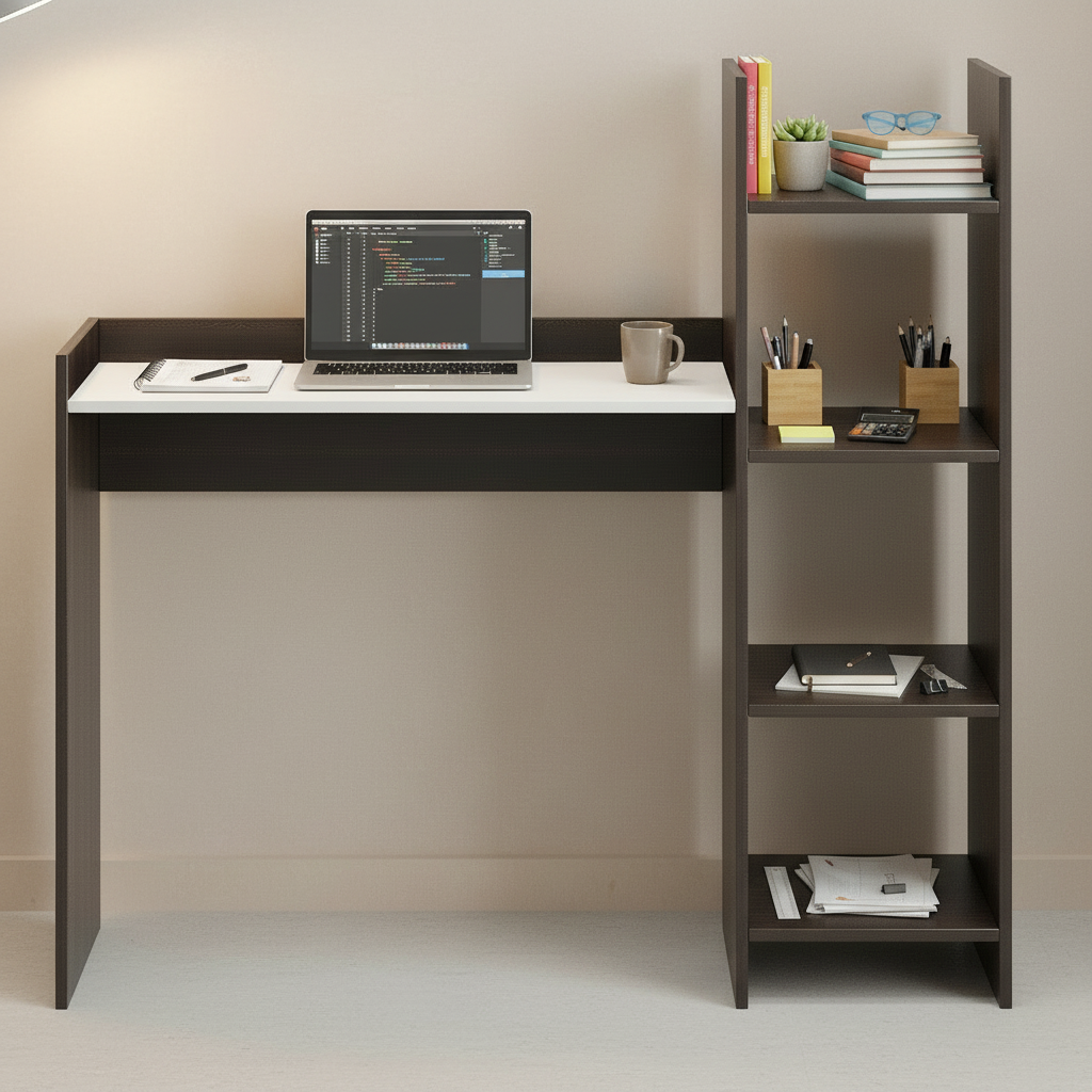 Furneaser Sarah Study Table for Students & Home Office, Wooden Compute