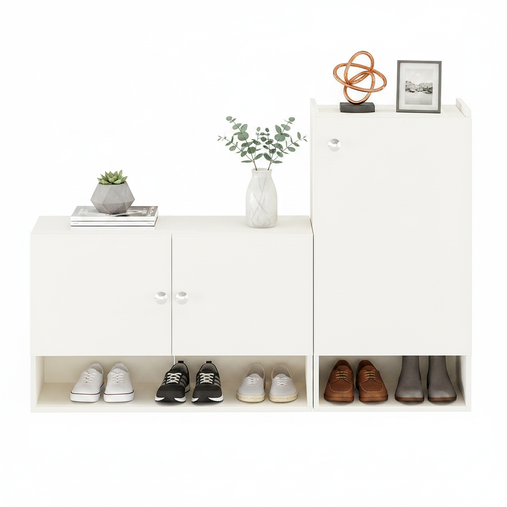 Floor-Standing Wooden Modern Shoe Rack For Home – Furneaser Sinala