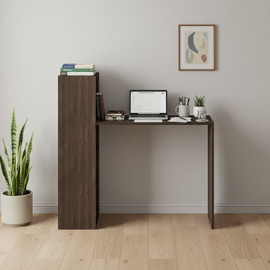 Floor-Standing Wooden Modern Study Table For Home – Furneaser Remi