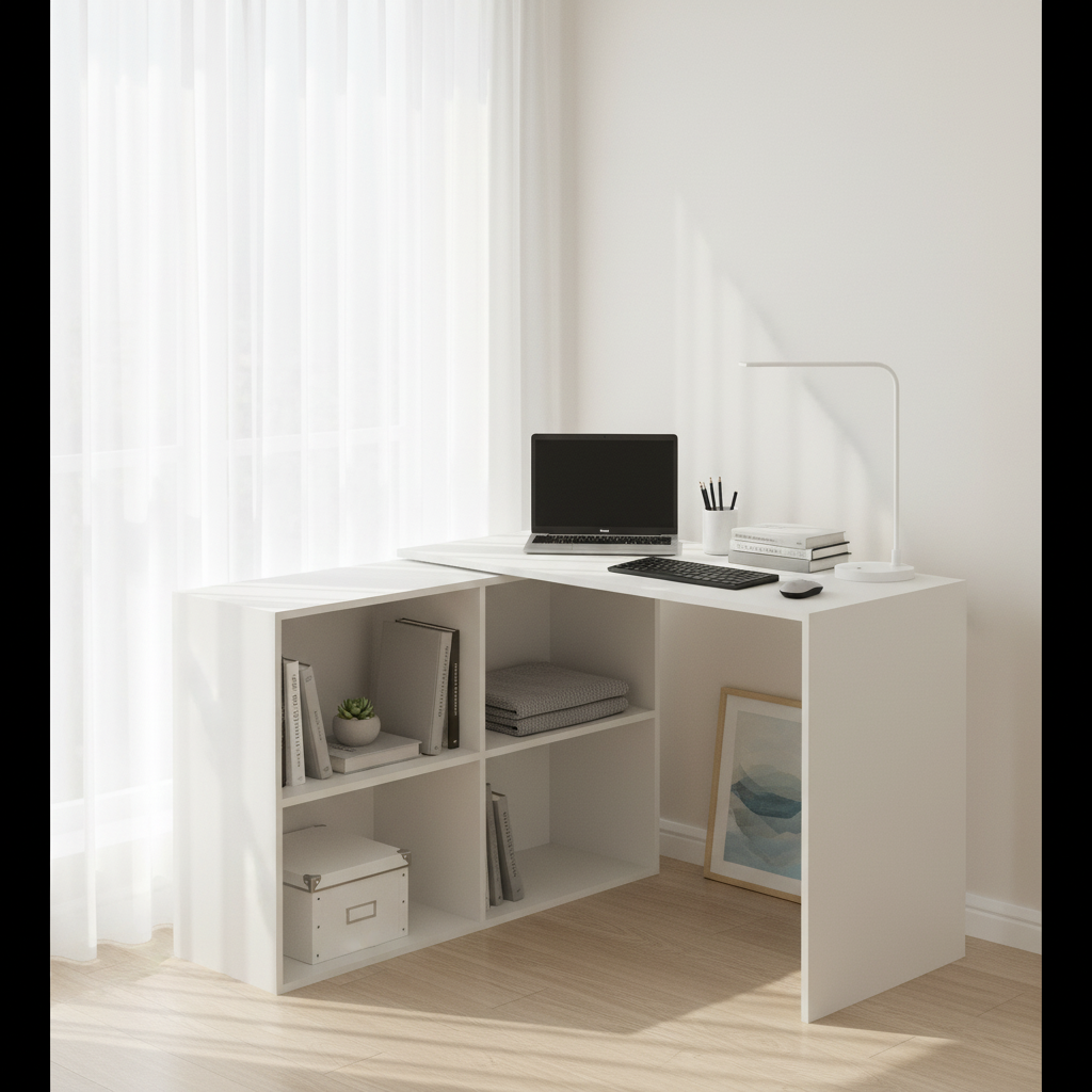 Floor-Standing Wooden Modern Study Table For Home – Furneaser Maggen