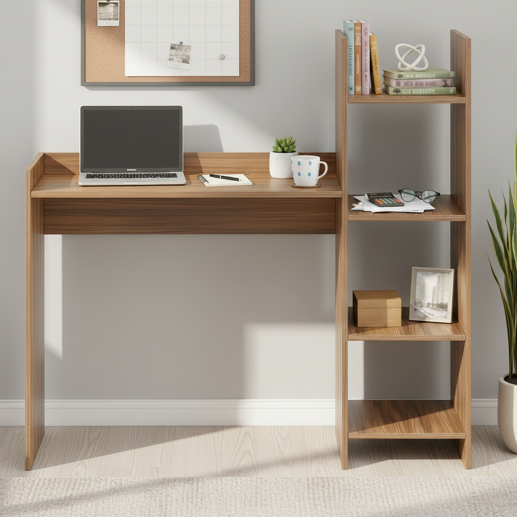 Floor-Standing Wooden Modern Study Table For Home – Furneaser Sarah