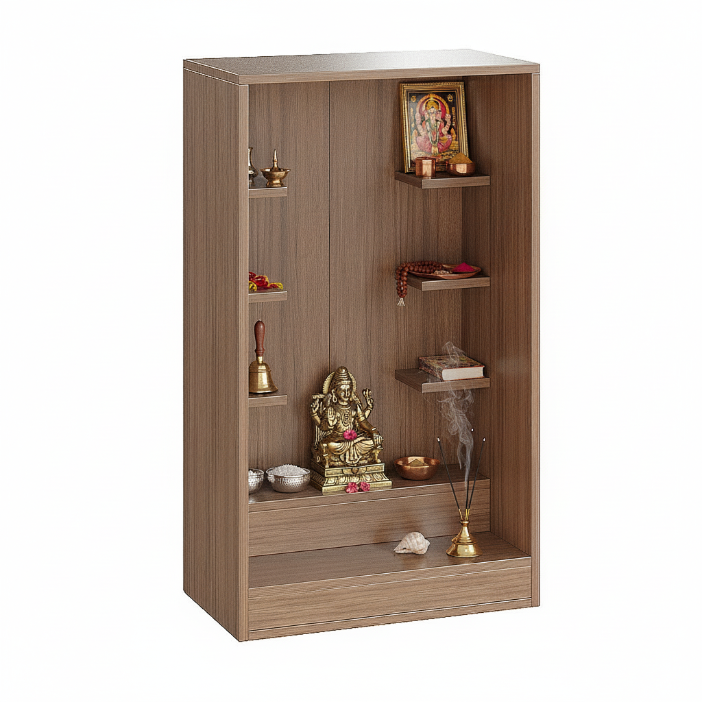 Wall-Mounted Wooden Modern Temple For Home – Furneaser Ketki
