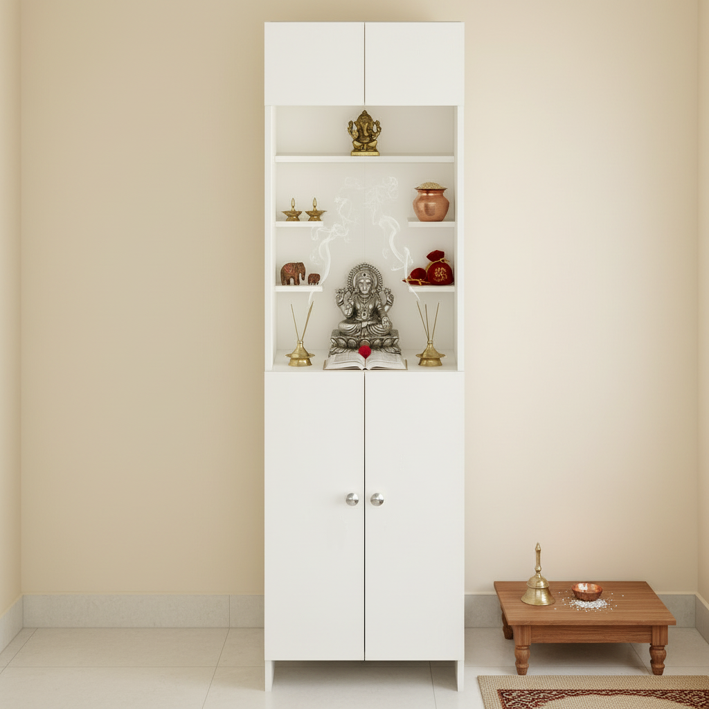 Floor-Standing Wooden Modern Temple For Home – Furneaser Shivika
