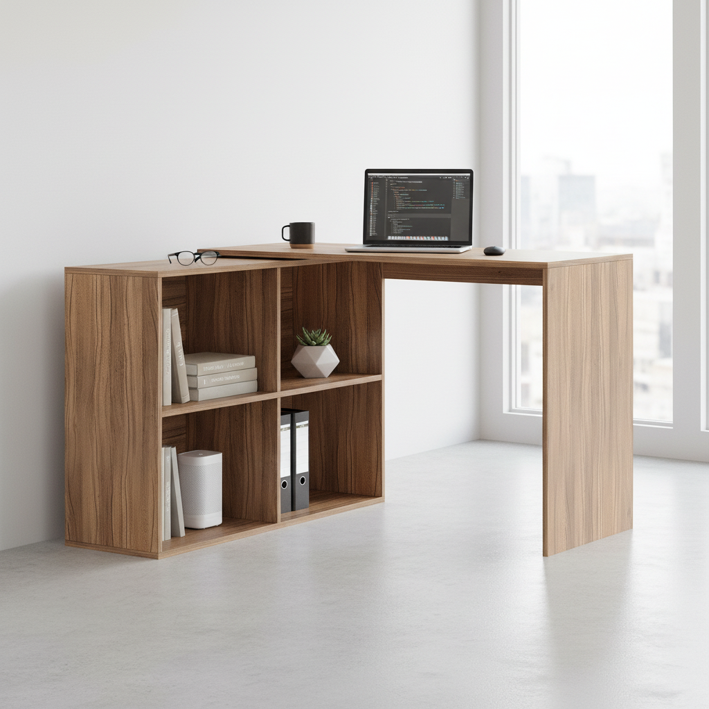 Floor-Standing Wooden Modern Study Table For Home – Furneaser Maggen