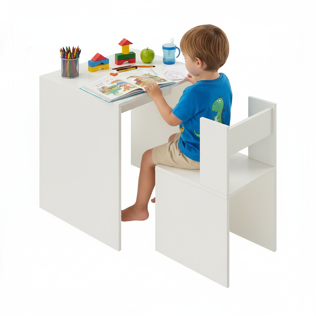 Floor-Standing Wooden Modern Study Table For Home – Furneaser Emma