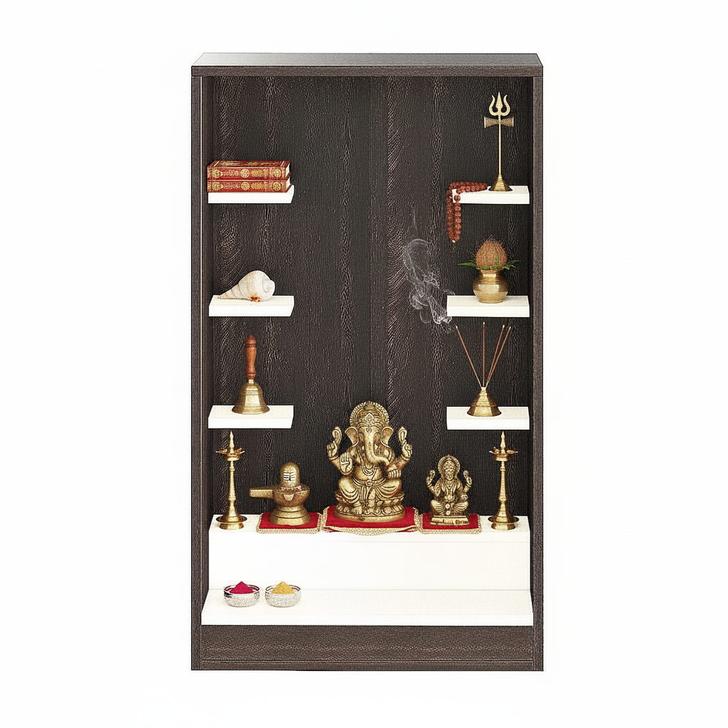 Wall-Mounted Wooden Modern Temple For Home – Furneaser Ketki