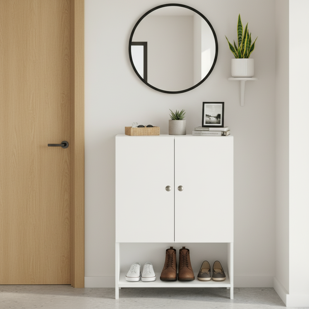 Floor-Standing Wooden Modern Shoe Rack For Home – Furneaser Arbor