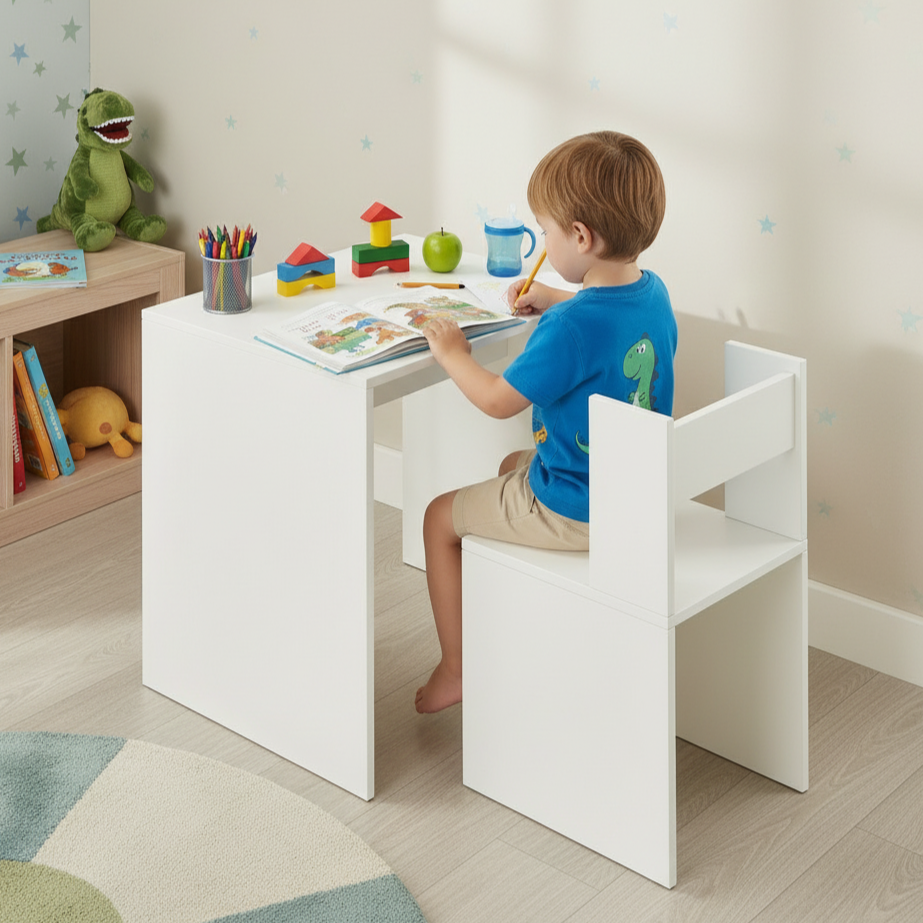 Floor-Standing Wooden Modern Study Table For Home – Furneaser Emma