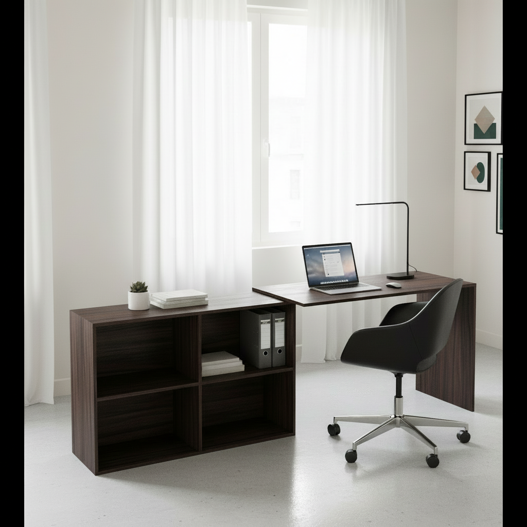 Floor-Standing Wooden Modern Study Table For Home – Furneaser Maggen