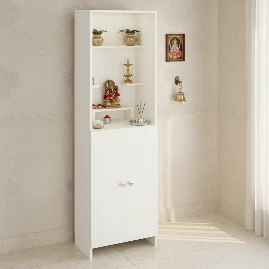 Floor-Standing Wooden Modern Temple For Home – Furneaser Anvika