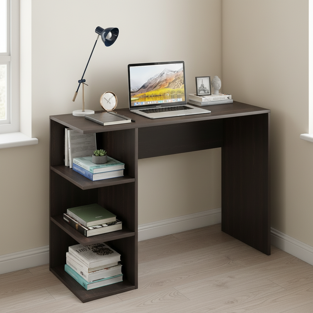 Floor-Standing Wooden Modern Study Table For Home – Furneaser Qualish