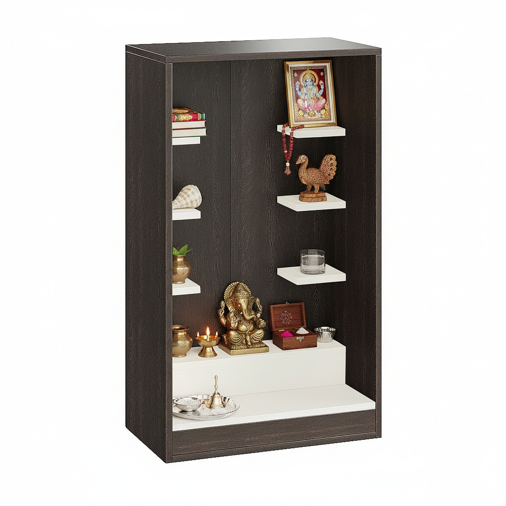 Wall-Mounted Wooden Modern Temple For Home – Furneaser Ketki